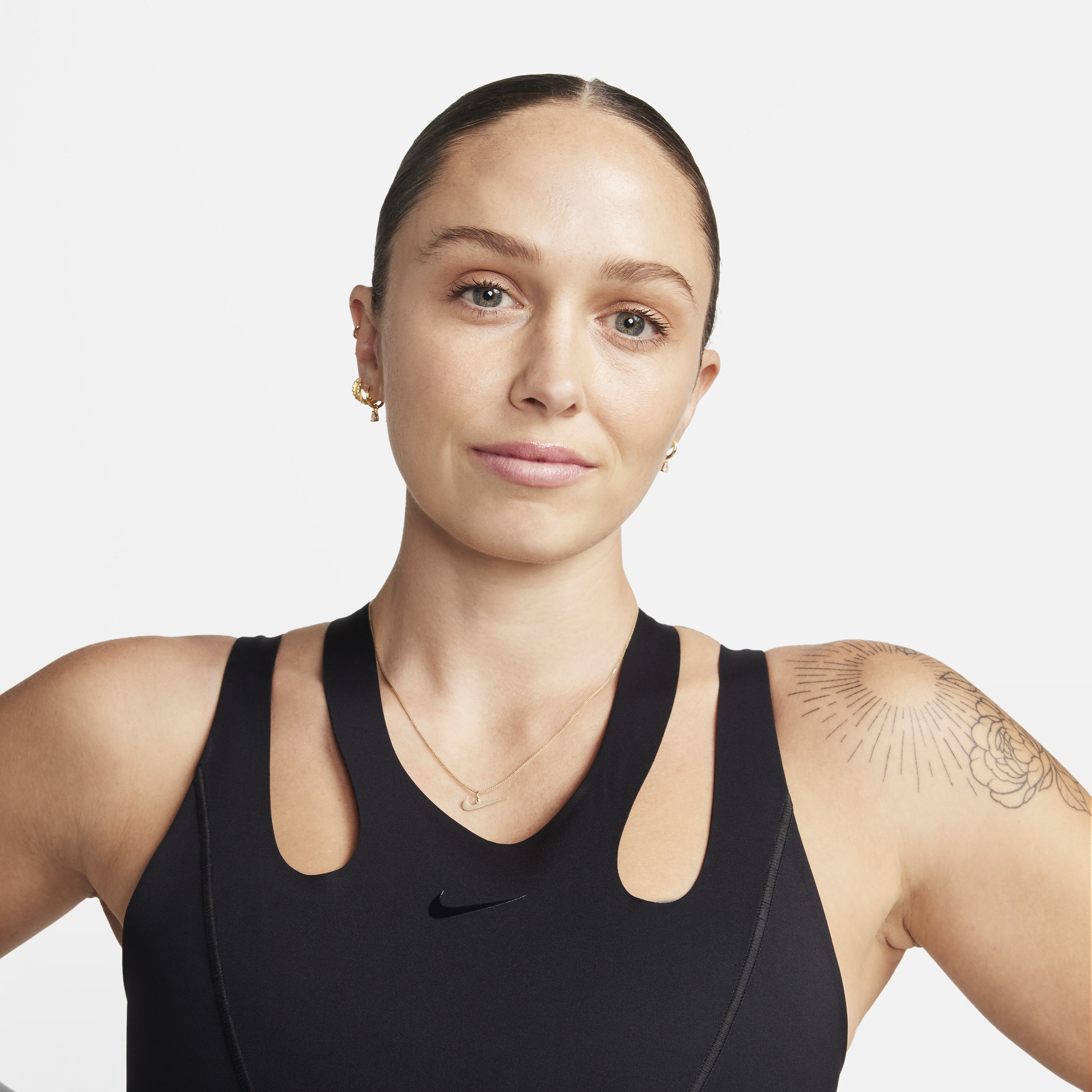 Nike FutureMove non-padded sport-bh met bandjes en lichte ondersteuning Zwart