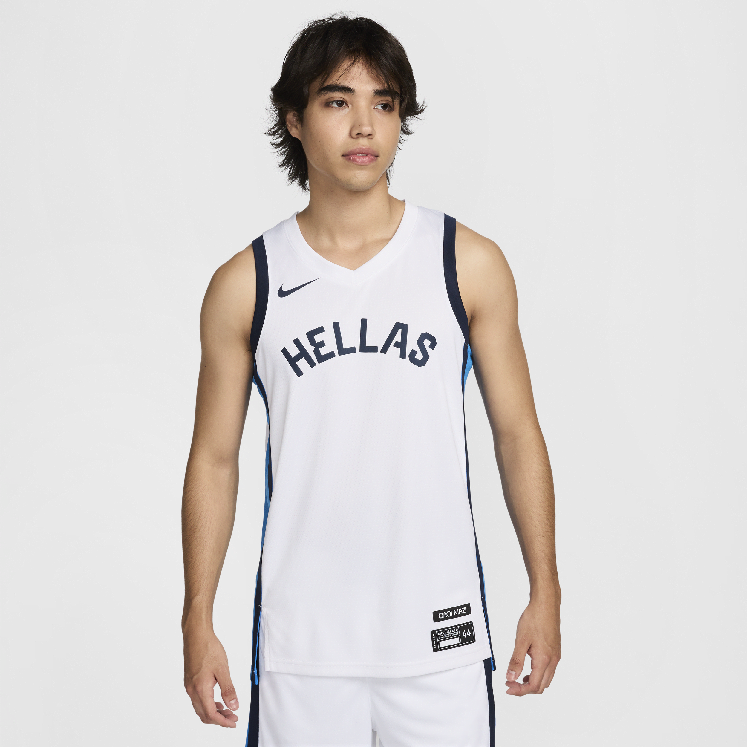 Maillot Nike Basketball Grèce Limited Domicile pour homme - Blanc