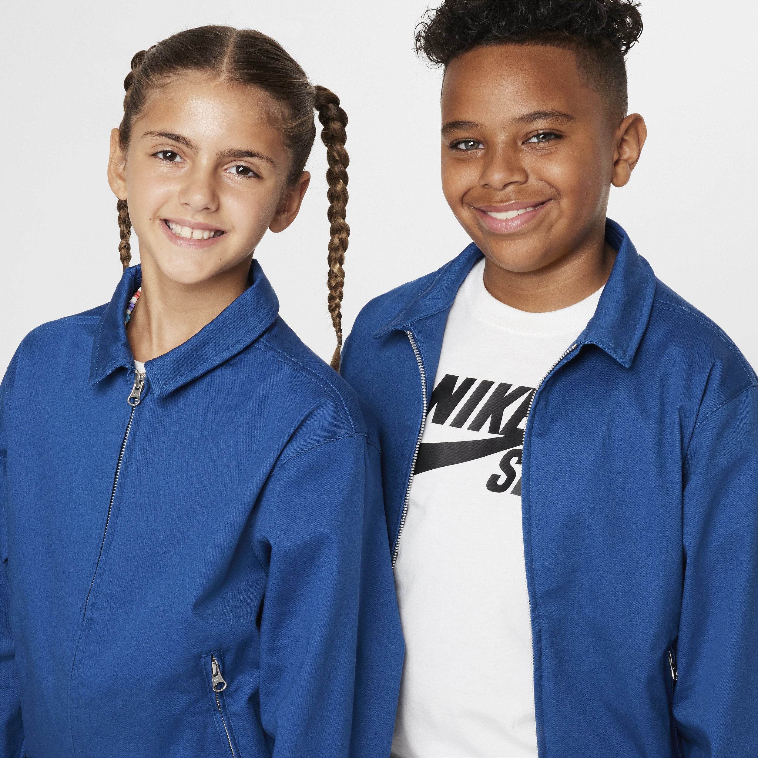 Nike SB skatecoachjack voor kids Blauw