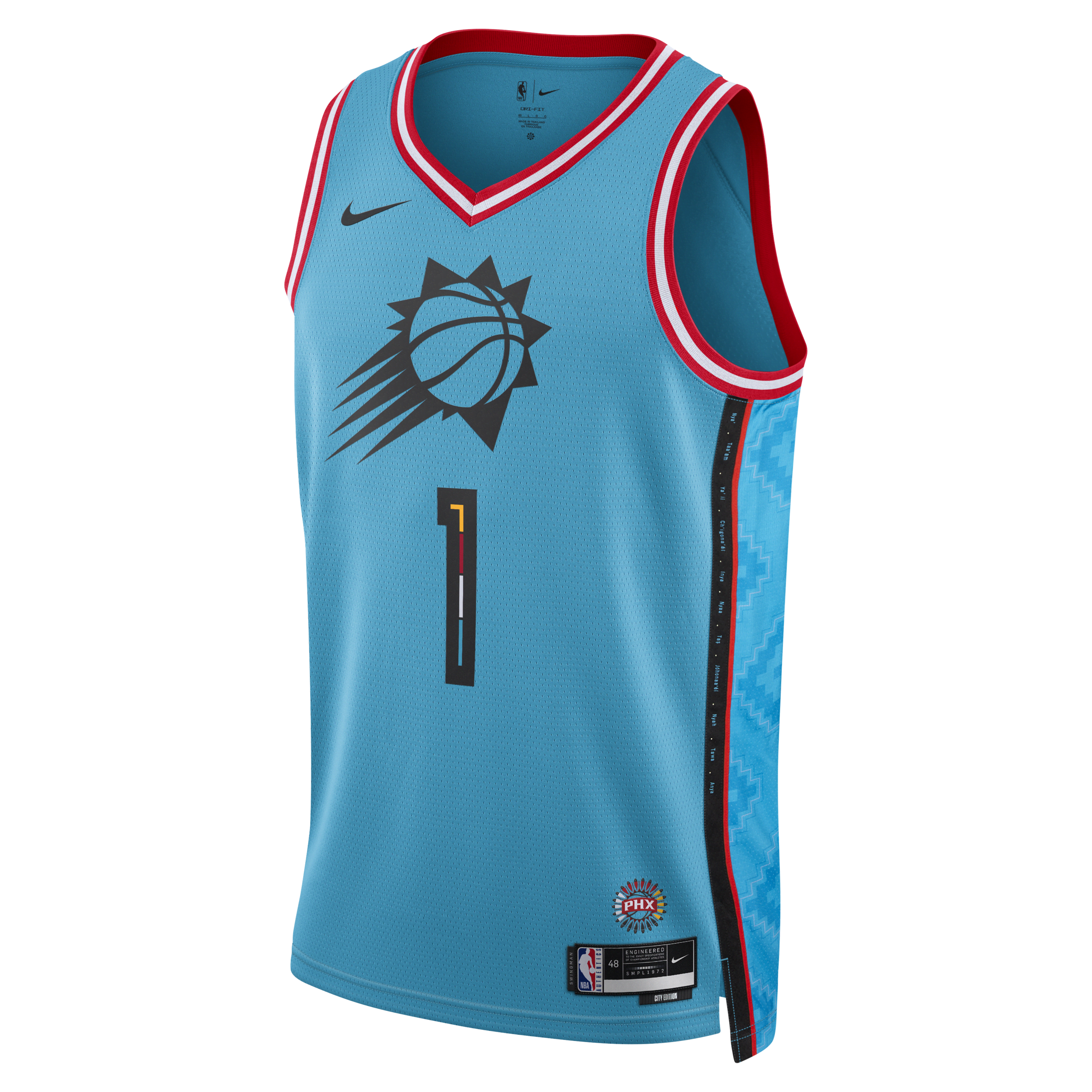 Koszulka Nike Dri-FIT NBA Swingman Devin Booker Phoenix Suns City Edition - Niebieski
