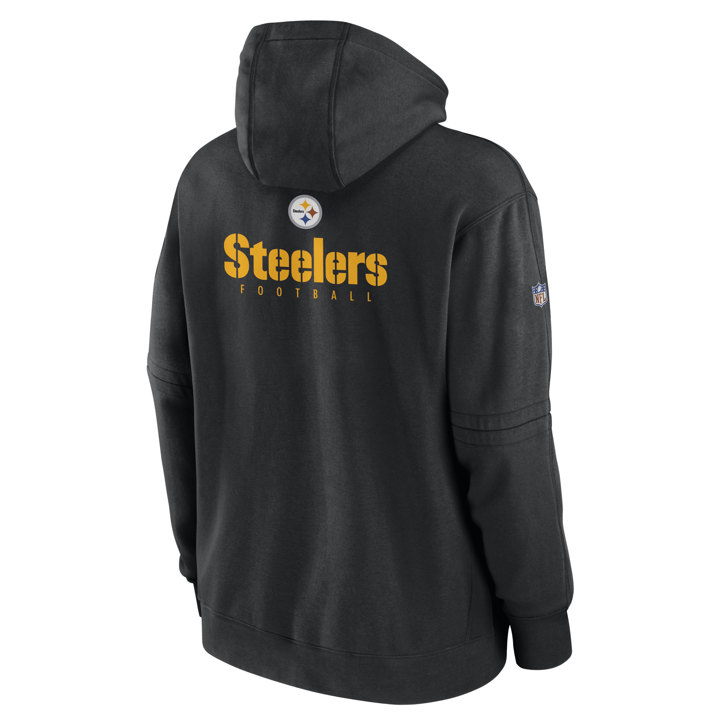 Sweat à capuche Nike NFL Pittsburgh Steelers Sideline Club pour homme - Noir