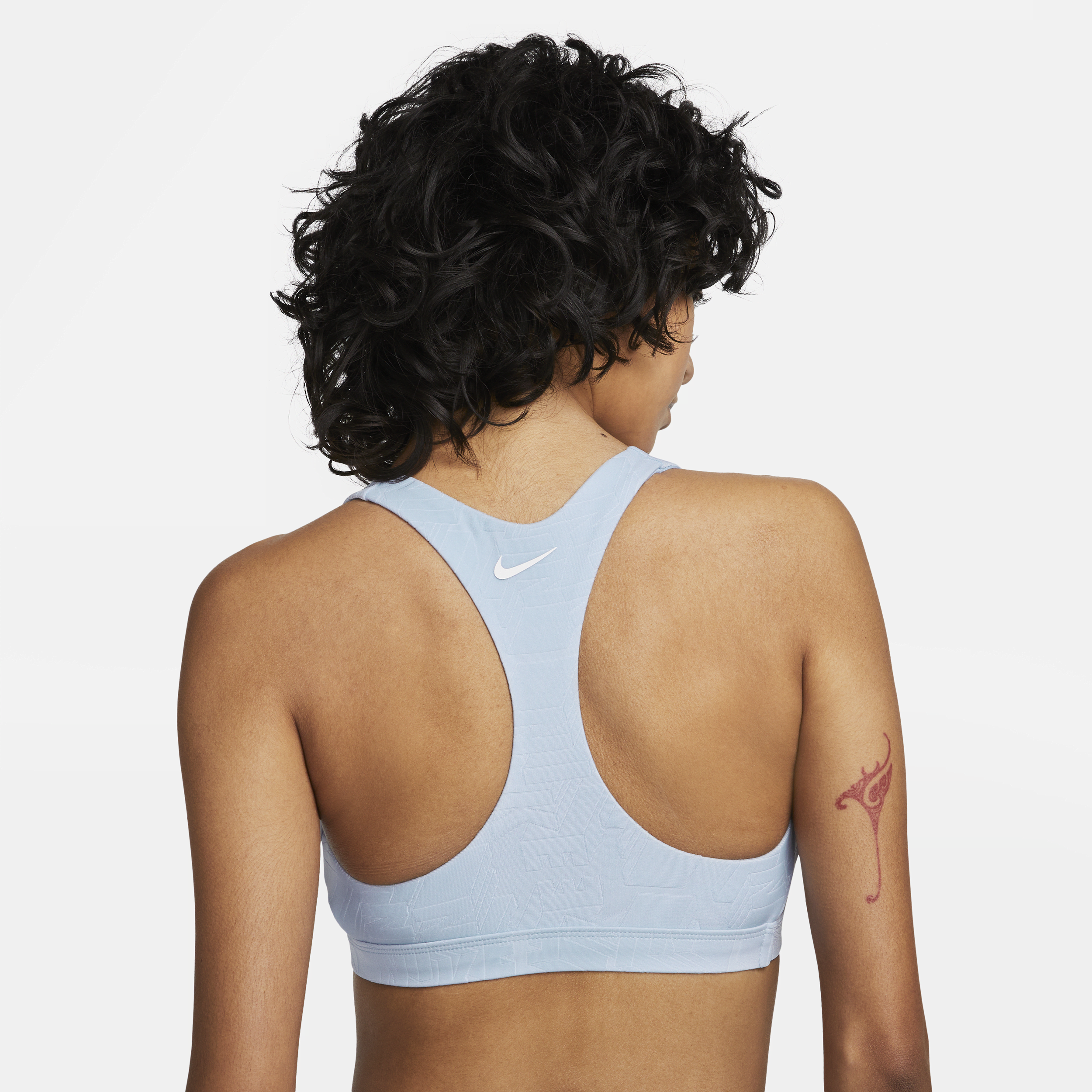 Haut de bikini à découpes Nike pour femme - Bleu