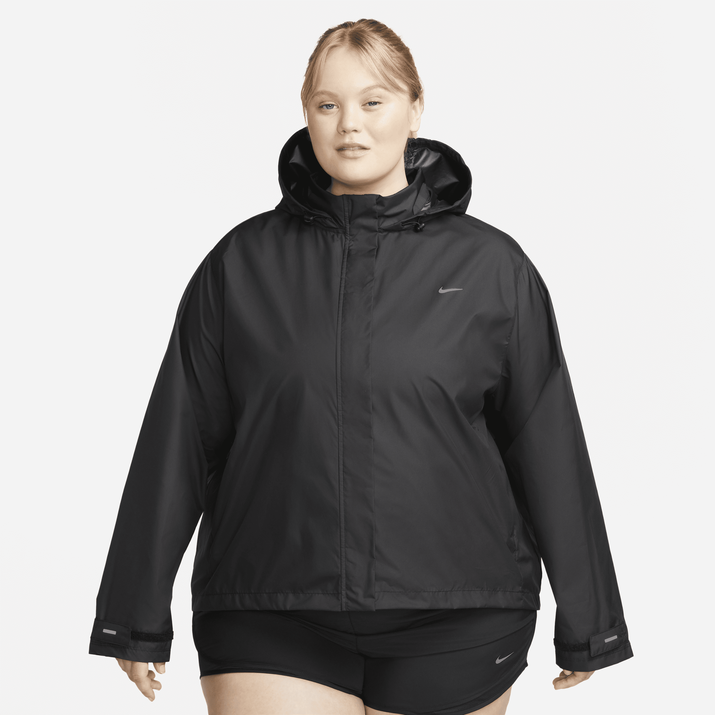 Nike Fast Repel hardloopjack voor dames (Plus Size) Zwart