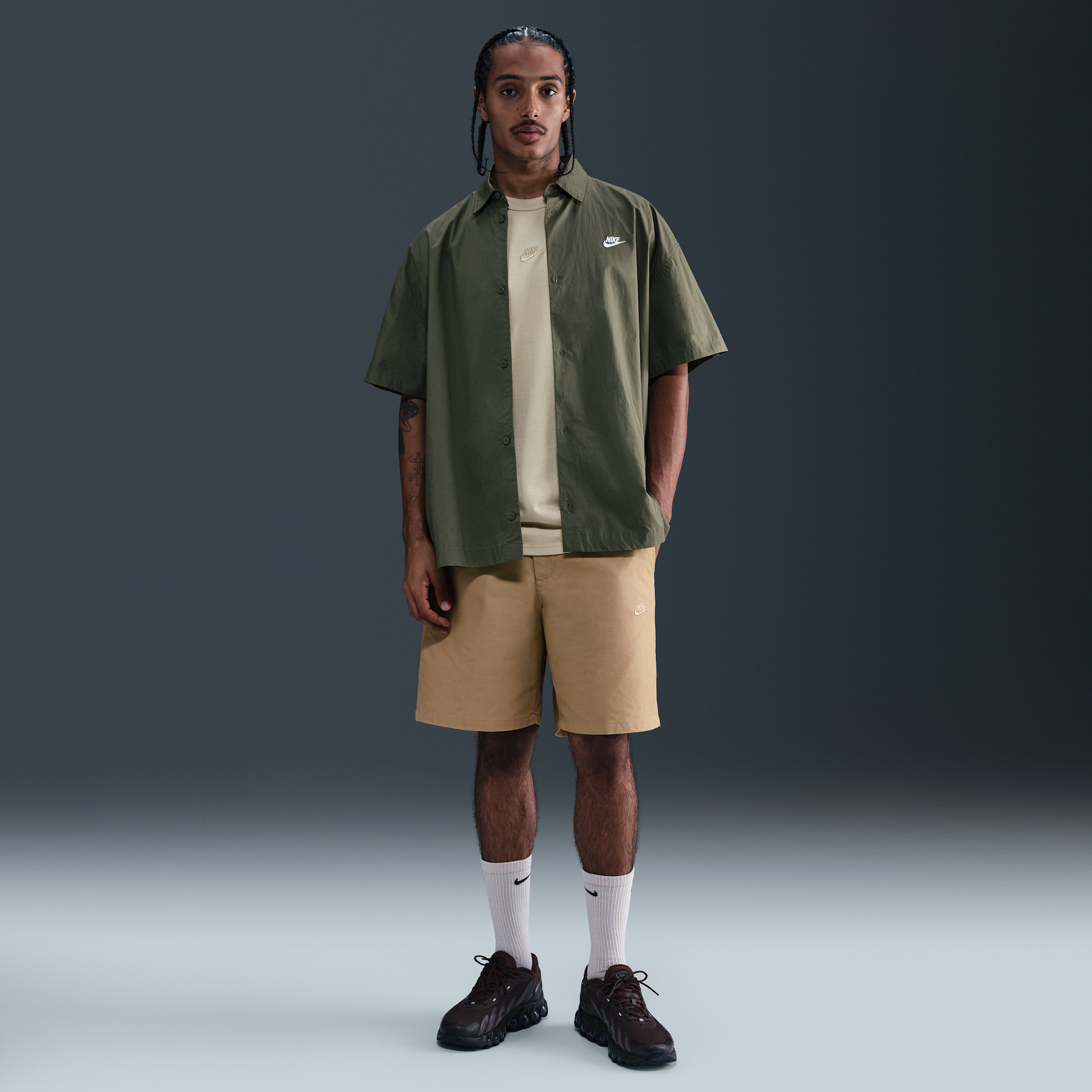 Nike Club Men's Chino Shorts - Brown