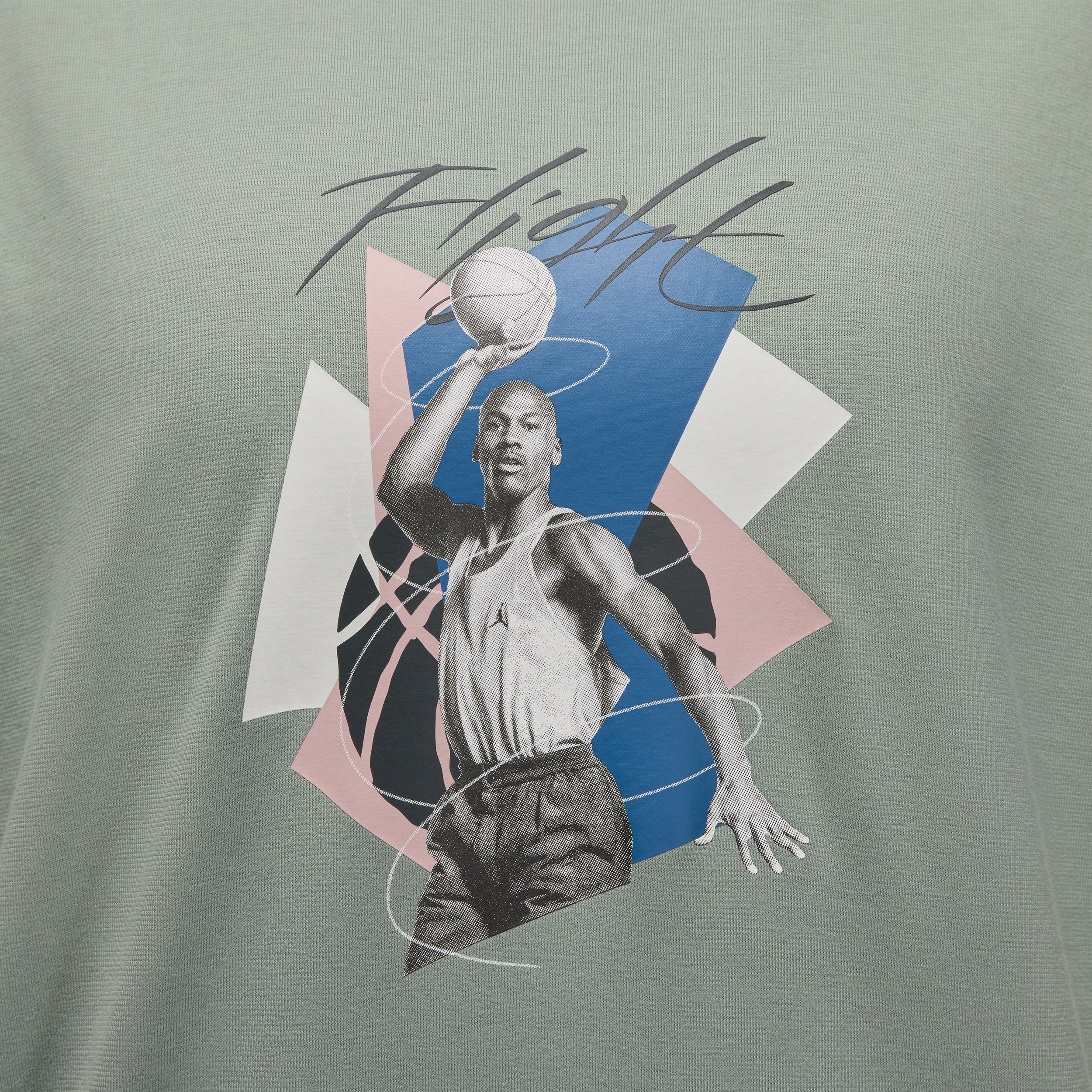 Jordan oversized T-shirt met graphic voor dames Groen