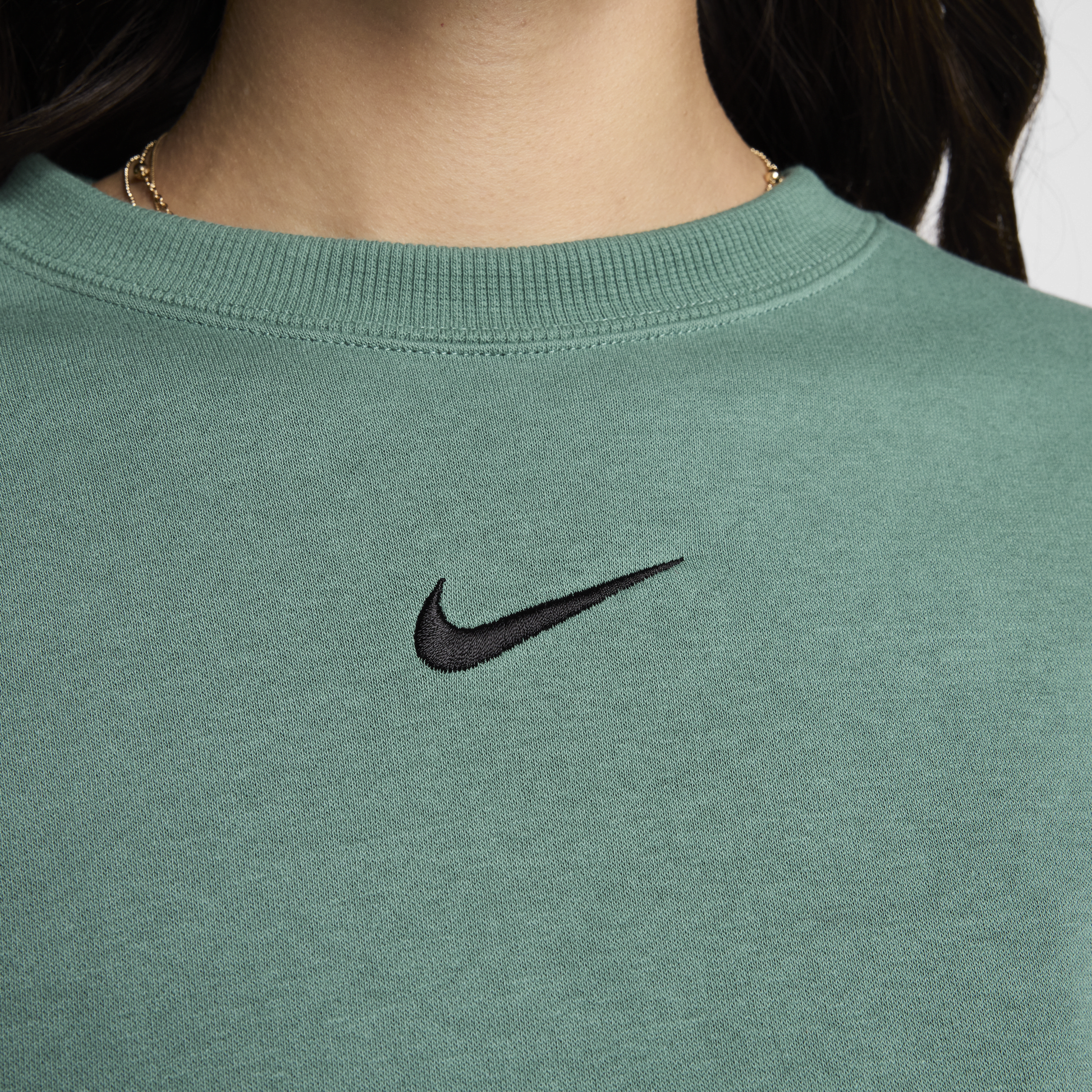 Nike Sportswear Phoenix Fleece extra oversized sweatshirt met ronde hals voor dames Groen