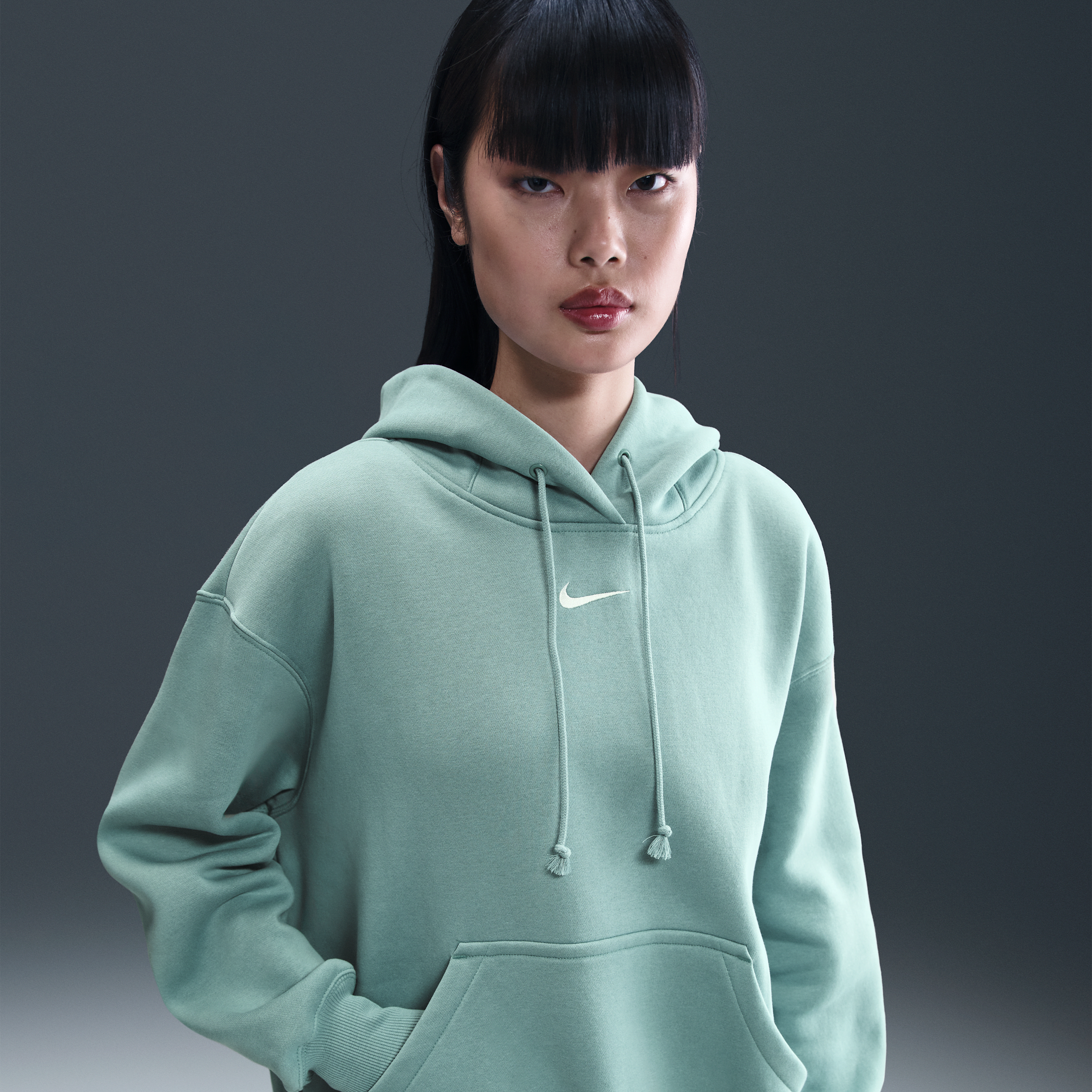 Thumbnail - Nike Sportswear Phoenix Fleece Oversize-Hoodie für Damen - Grün
