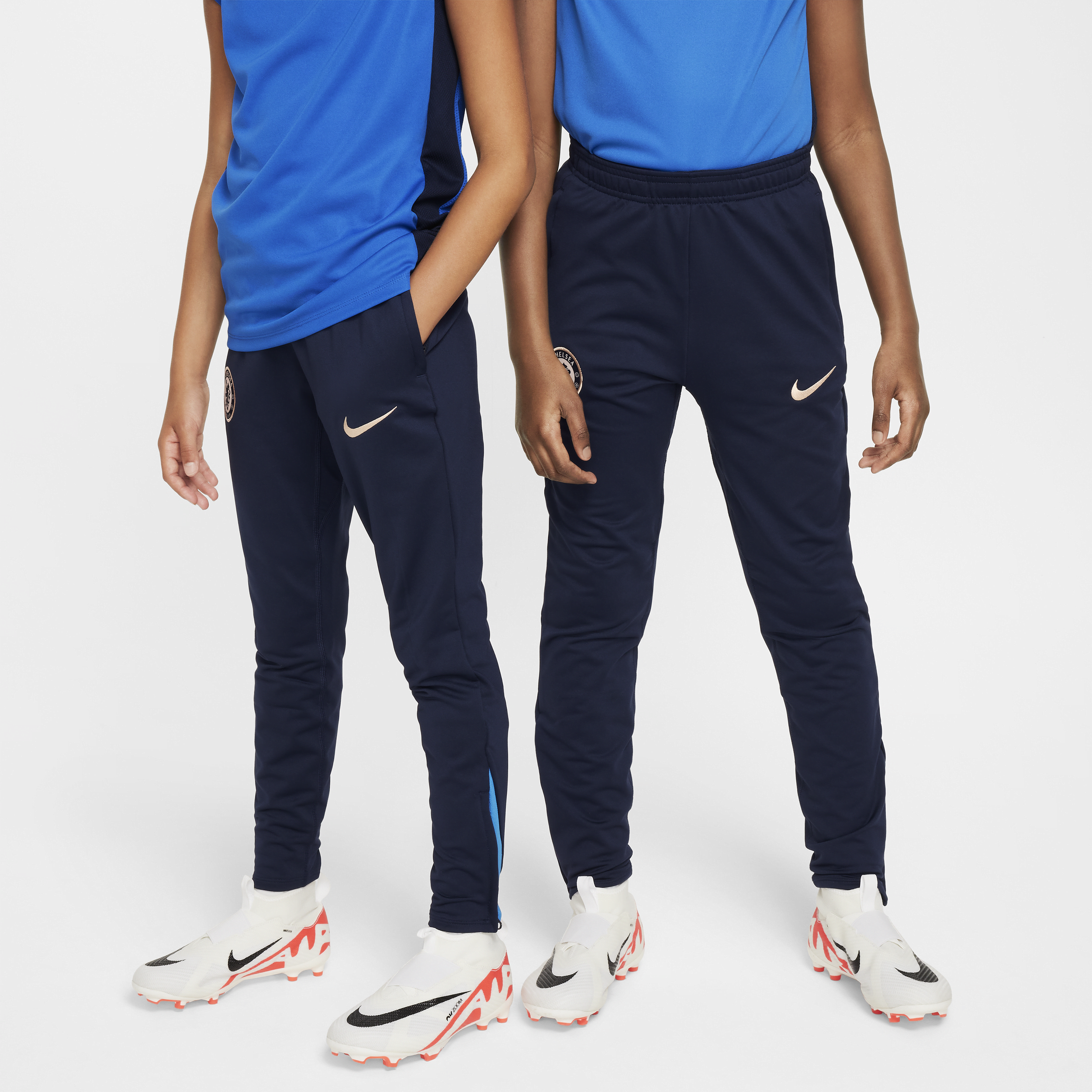 Pantalon de foot en maille Nike Dri-FIT Chelsea FC Strike pour ado - Bleu