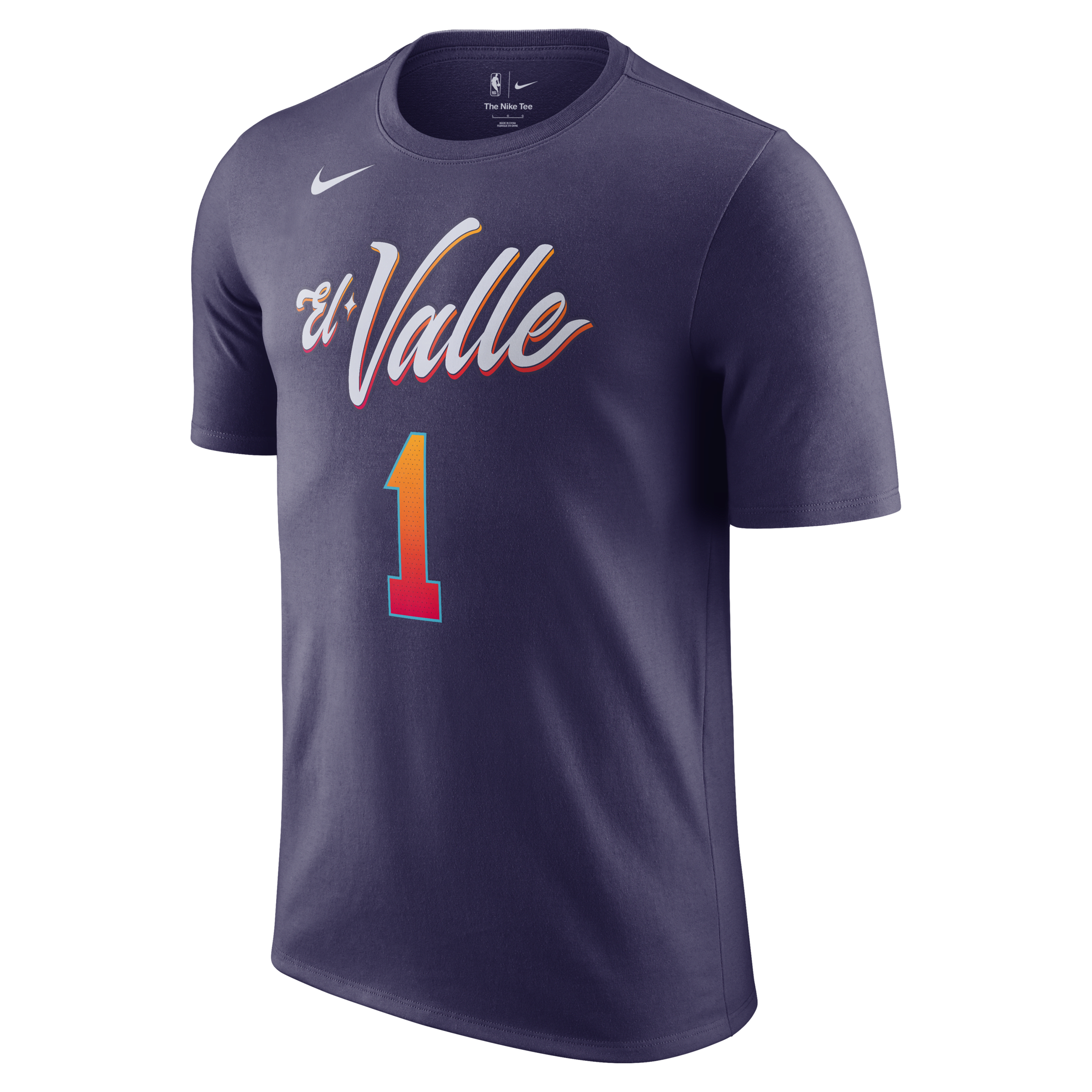 Nike Devin Booker Phoenix Suns City Edition NBA-herenshirt Paars