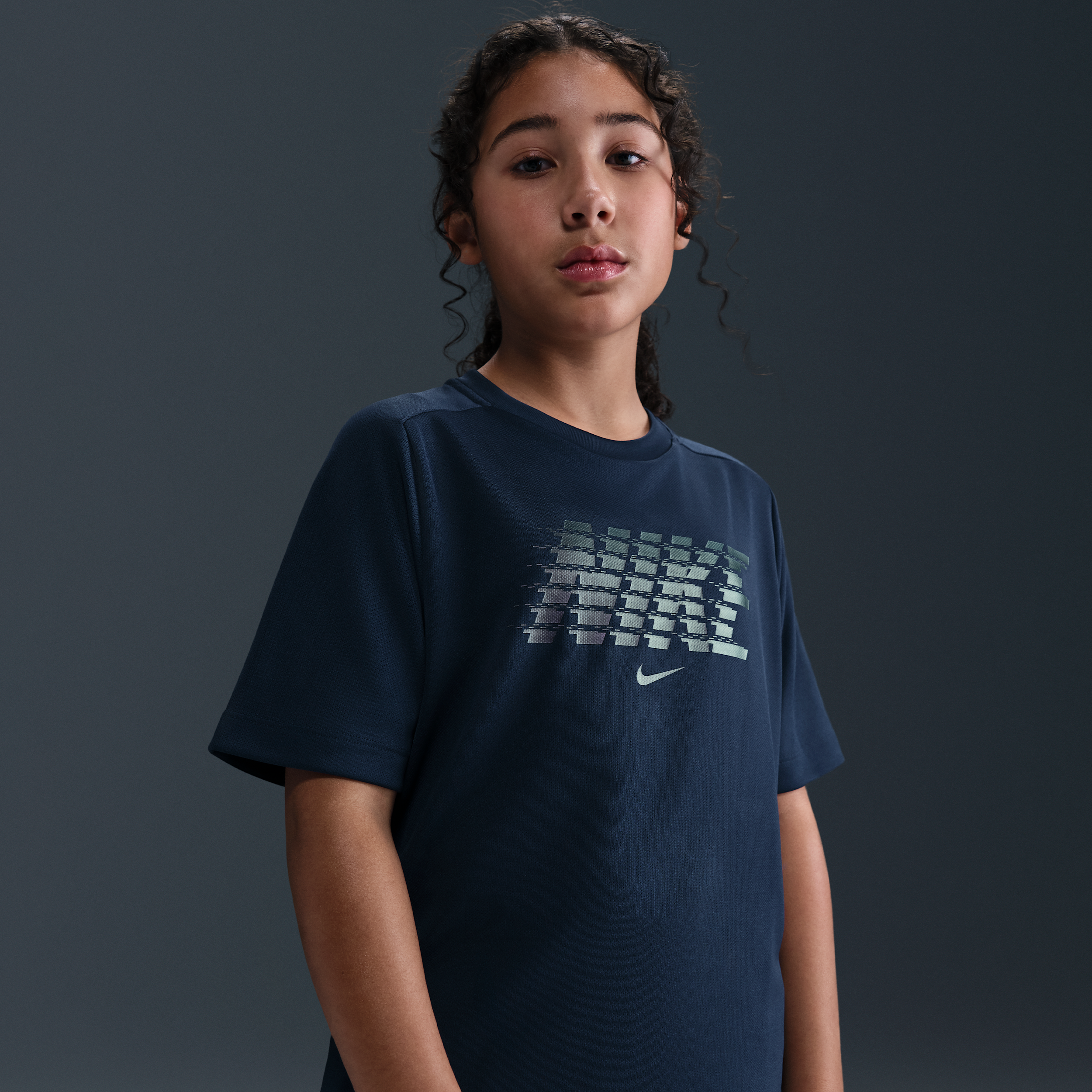 Thumbnail - Nike Multi Dri-FIT Kurzarmshirt (ältere Kinder) - Blau