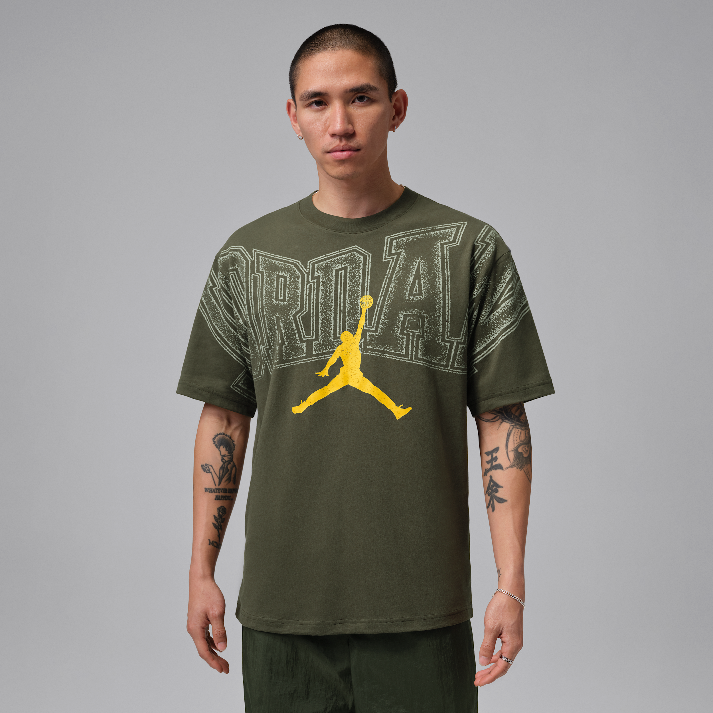 T-shirt con grafica Jordan - Uomo - Verde