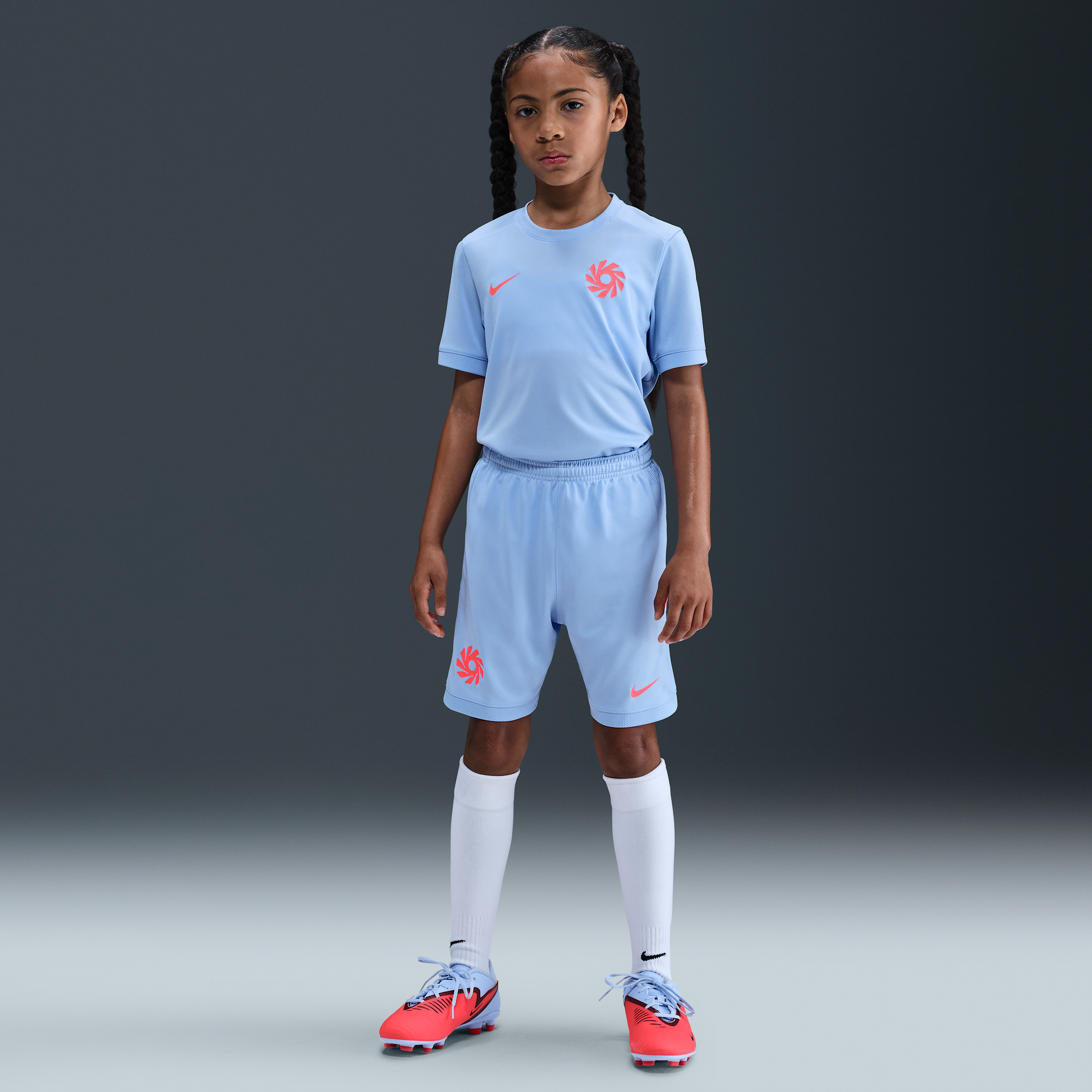 Nike Erling Haaland Academy Older Kids Dri-FIT Football Shorts - Blue