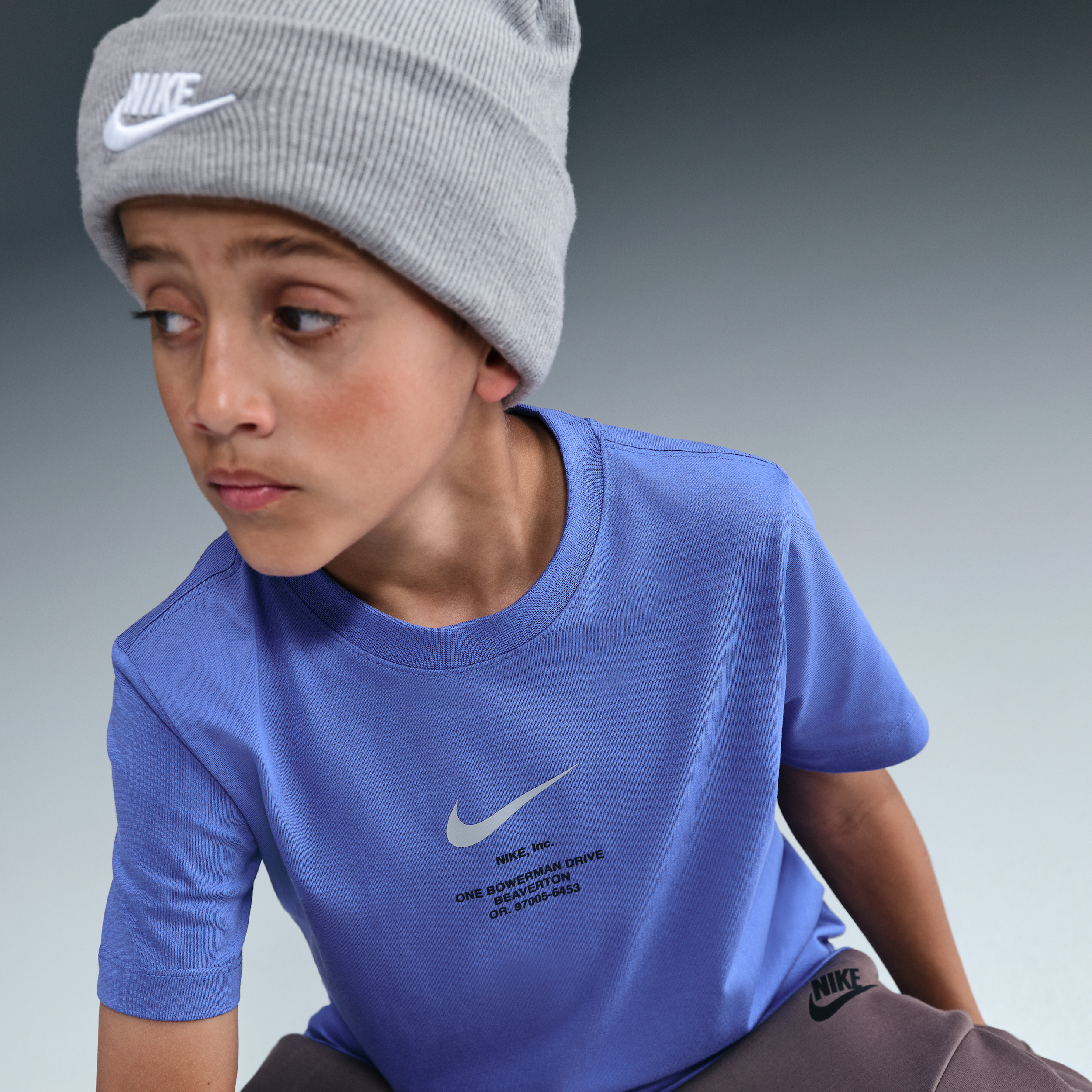 Thumbnail - Nike Sportswear T-Shirt für ältere Kinder (Jungen) - Blau