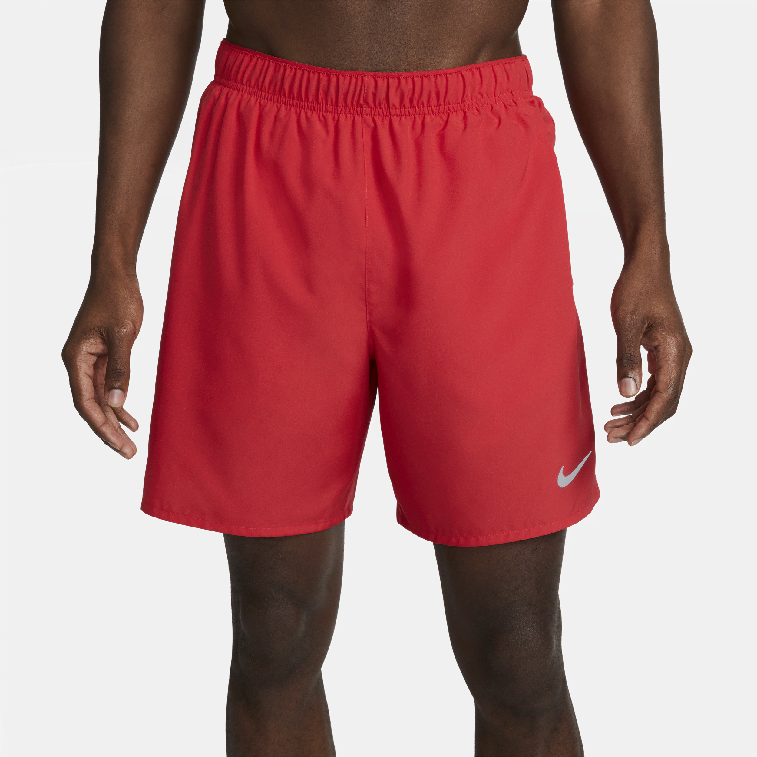 Nike Challenger Dri-FIT hardloopshorts met binnenbroek voor heren (18 cm) Rood