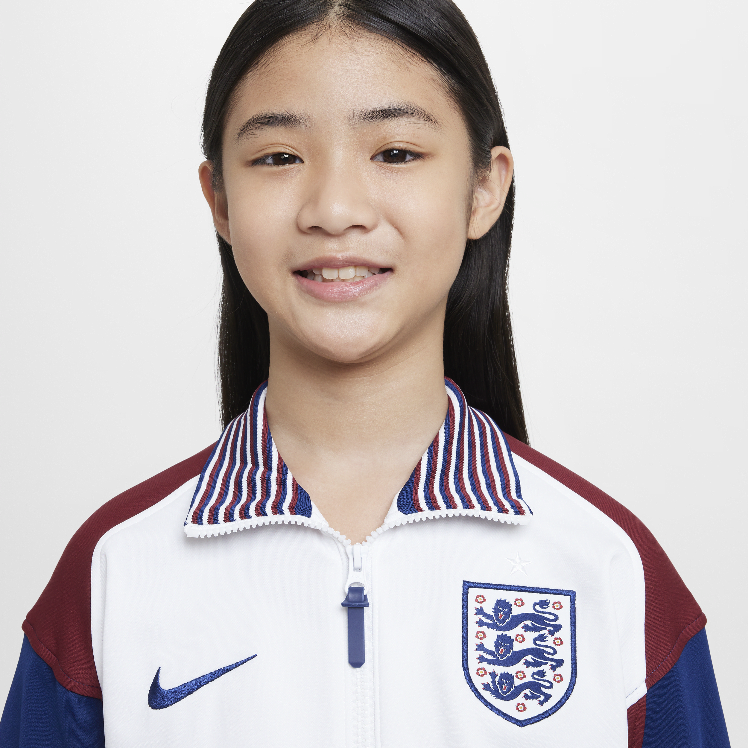 Nike Engeland Academy Pro Thuis voetbaljack met Dri-FIT voor kids Wit