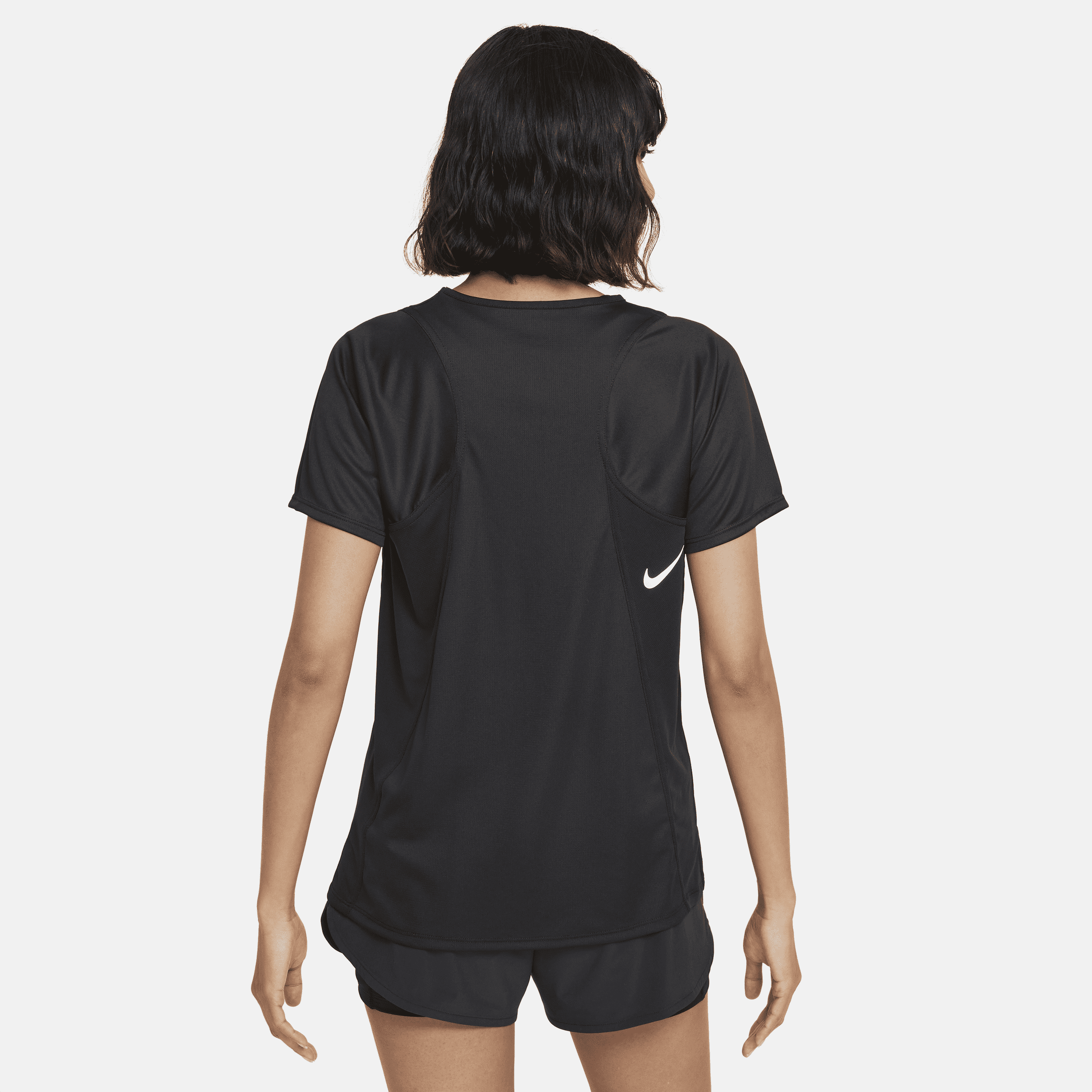 Haut de running à manches courtes Nike Dri-FIT Race pour Femme - Noir