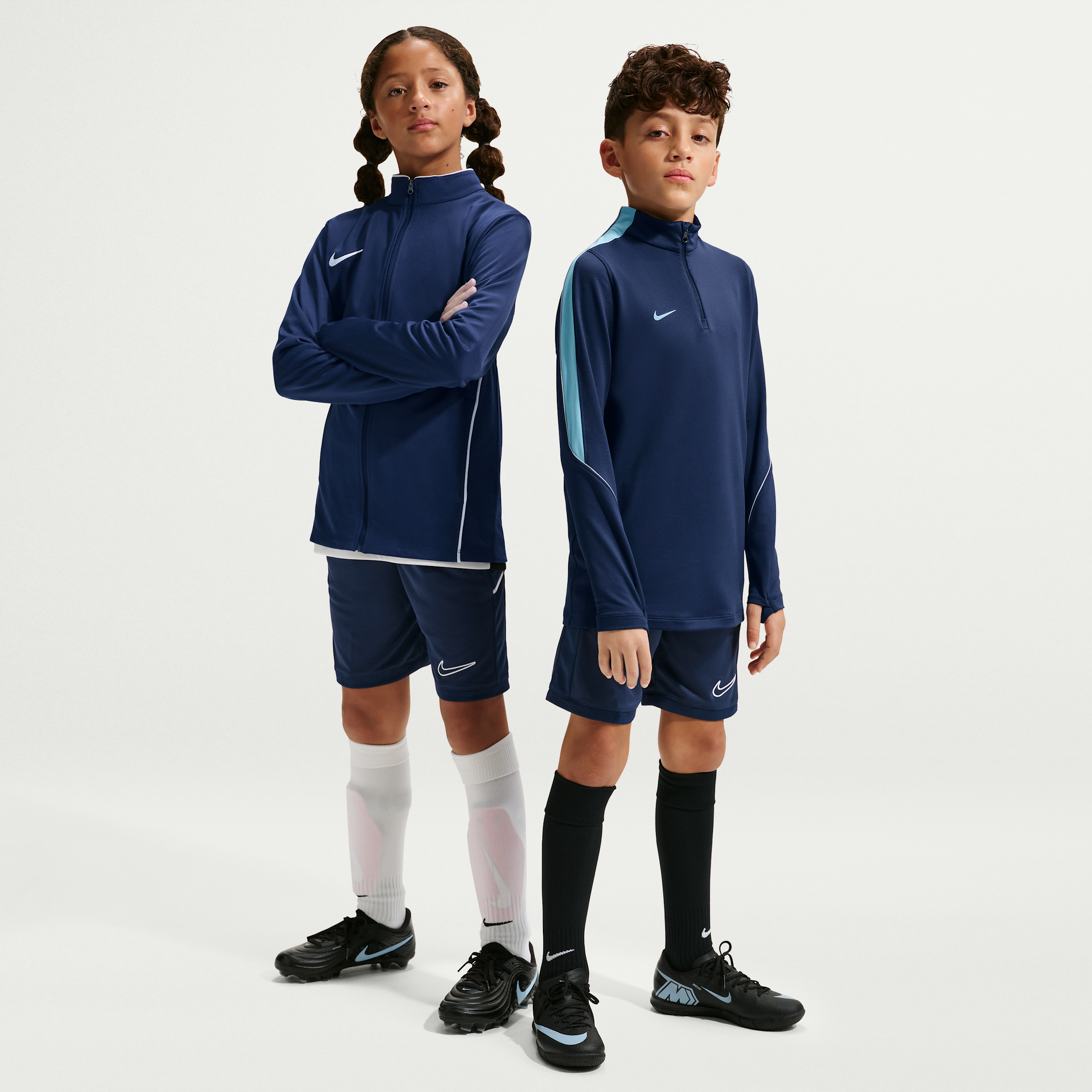 Shorts da calcio in maglia Dri-FIT Nike Academy – Ragazzo/a - Blu