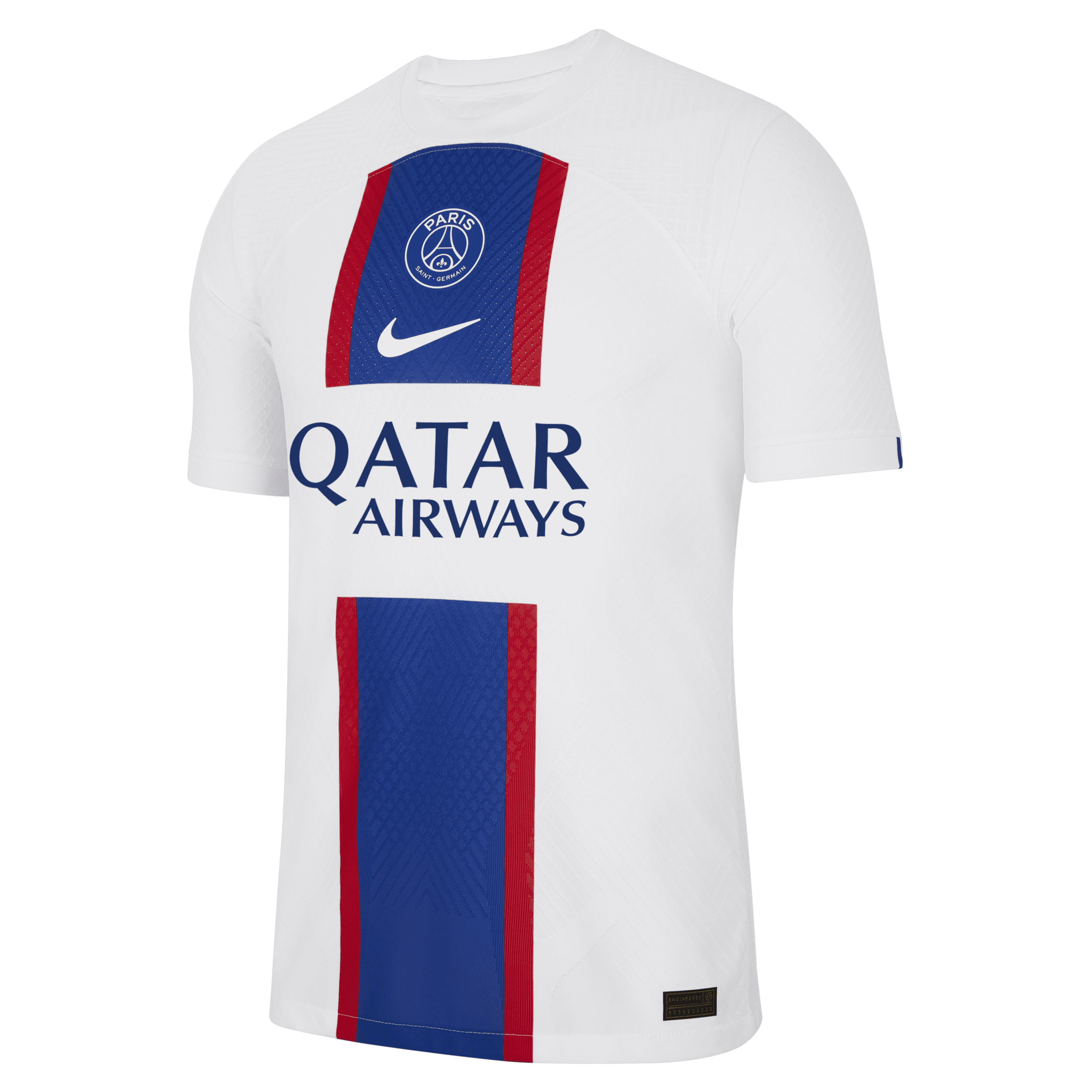 Męska koszulka piłkarska Nike Dri-FIT ADV Paris Saint-Germain Match 2022/23 (wersja trzecia) - Biel