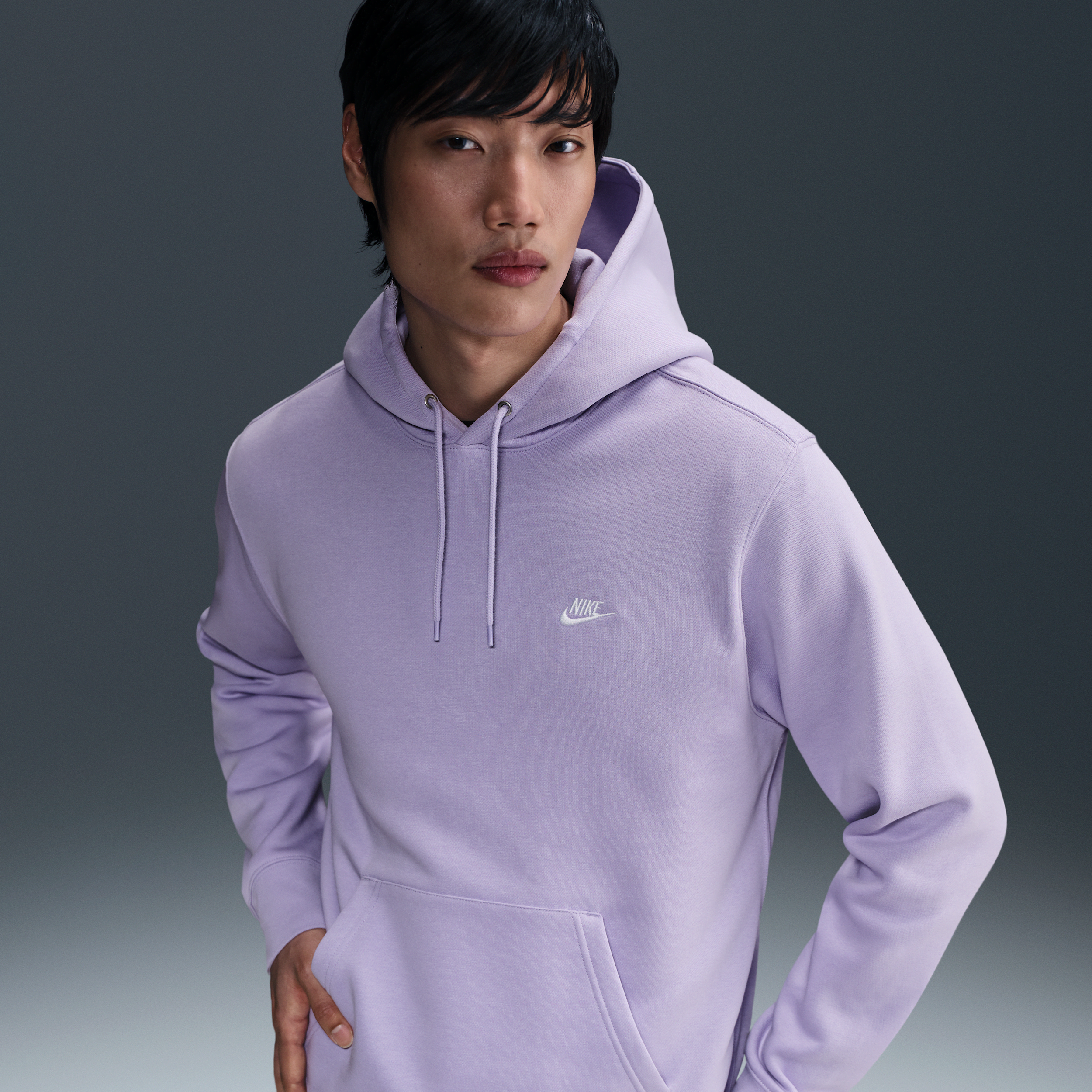 Thumbnail - Nike Club Fleece-Hoodie (Herren) - Lila