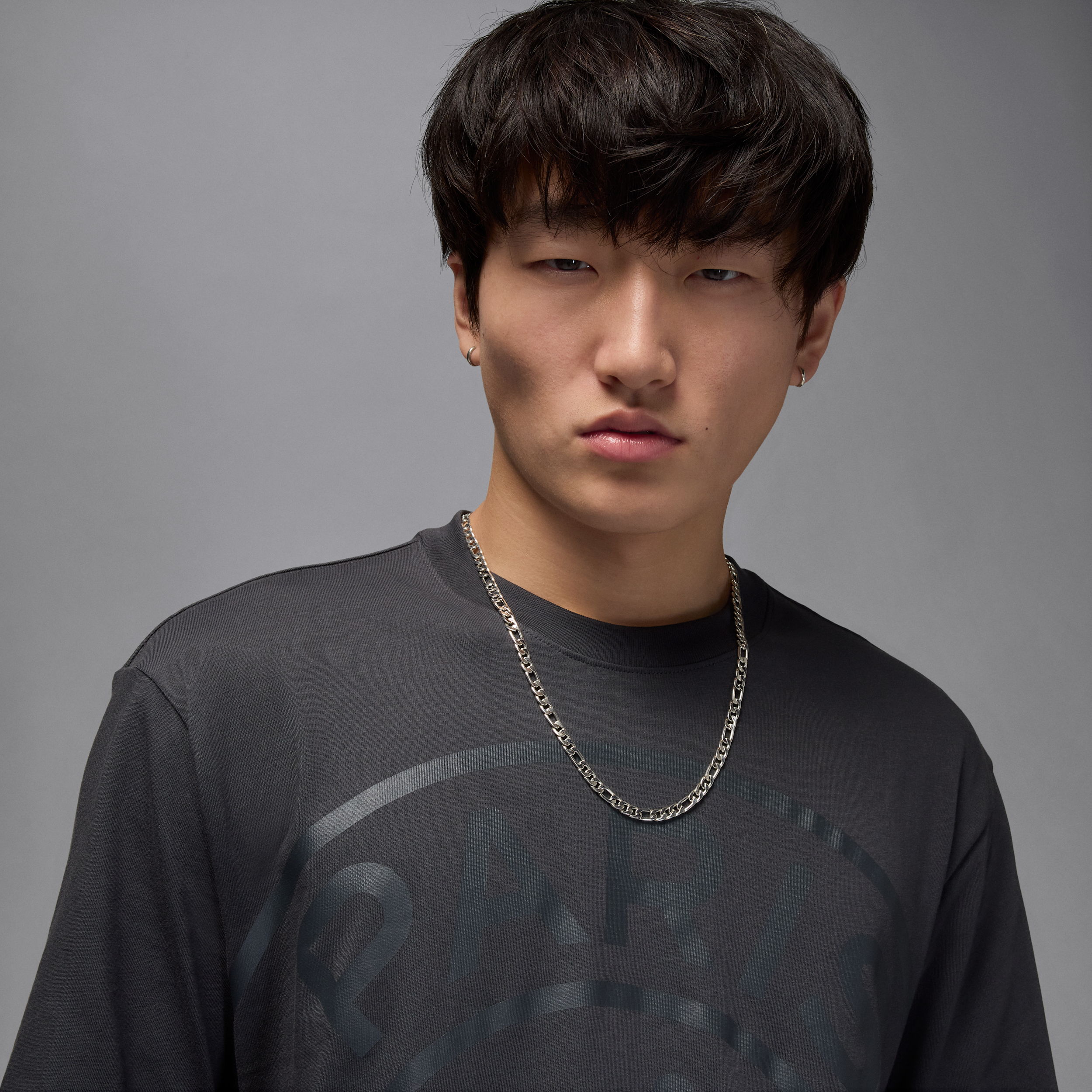 Thumbnail - Paris Saint-Germain Herren-T-Shirt - Grau