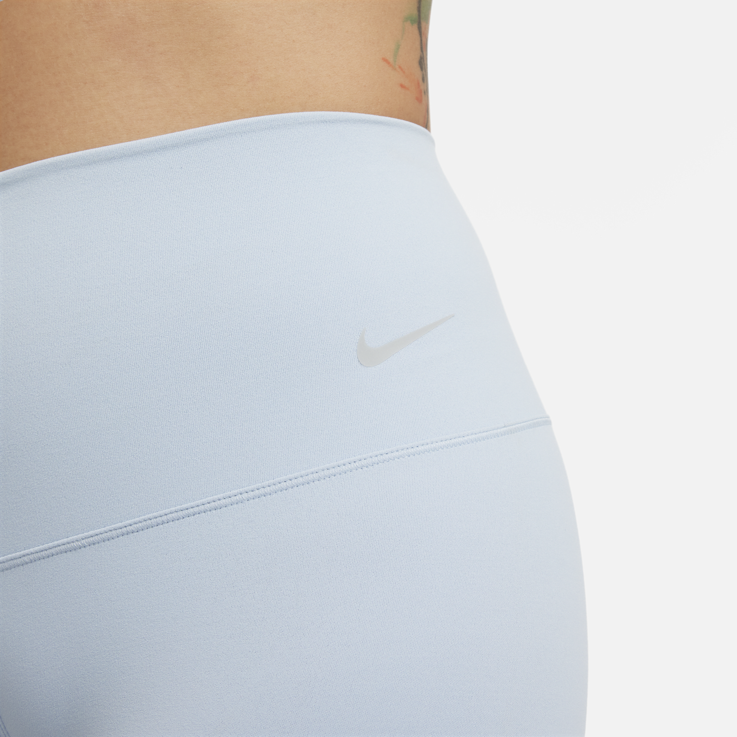 Nike Zenvy 7 8-legging met iets ondersteunende hoge taille voor dames Blauw