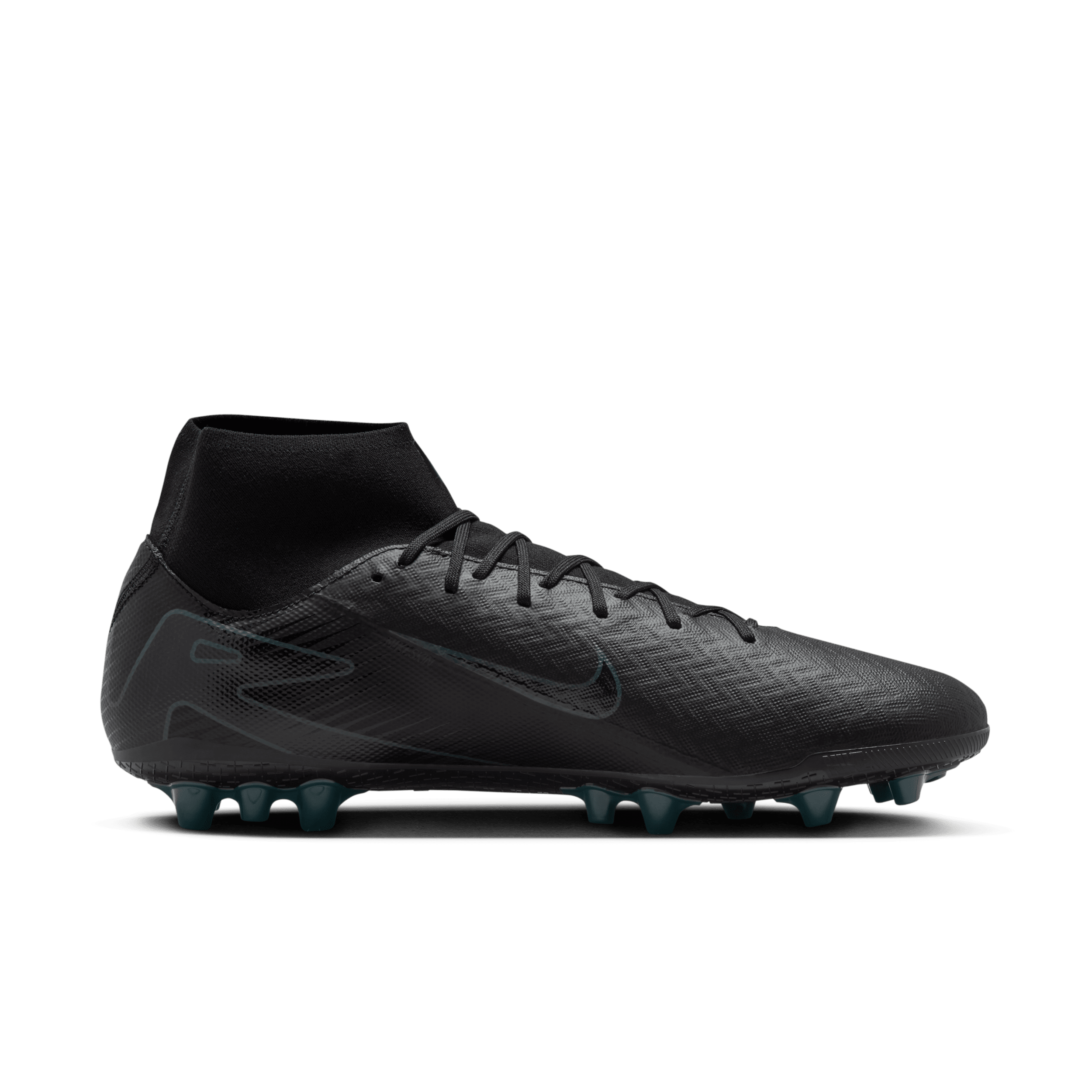 Chaussure de foot montante à crampons AG Nike Mercurial Superfly 10 Academy - Noir