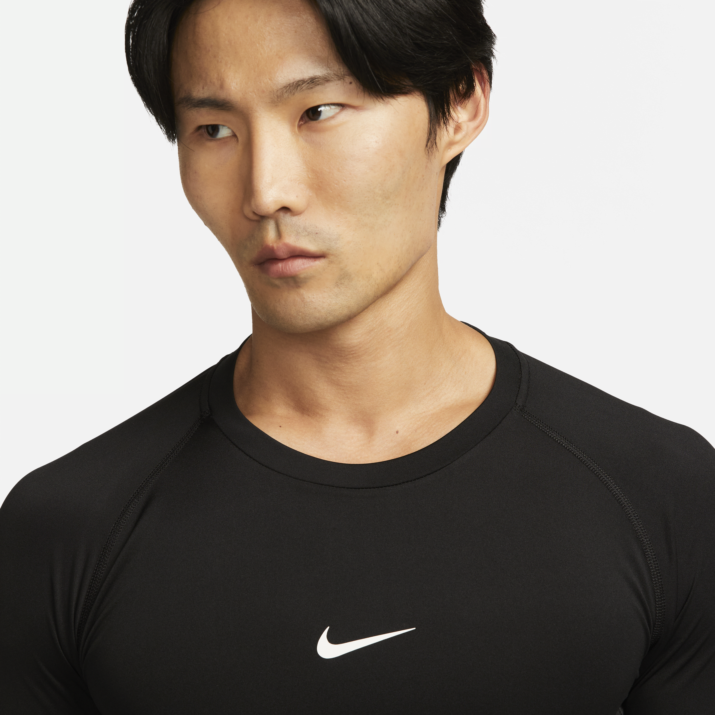 Haut de fitness ajusté à manches longues Dri-FIT Nike Pro pour homme - Noir