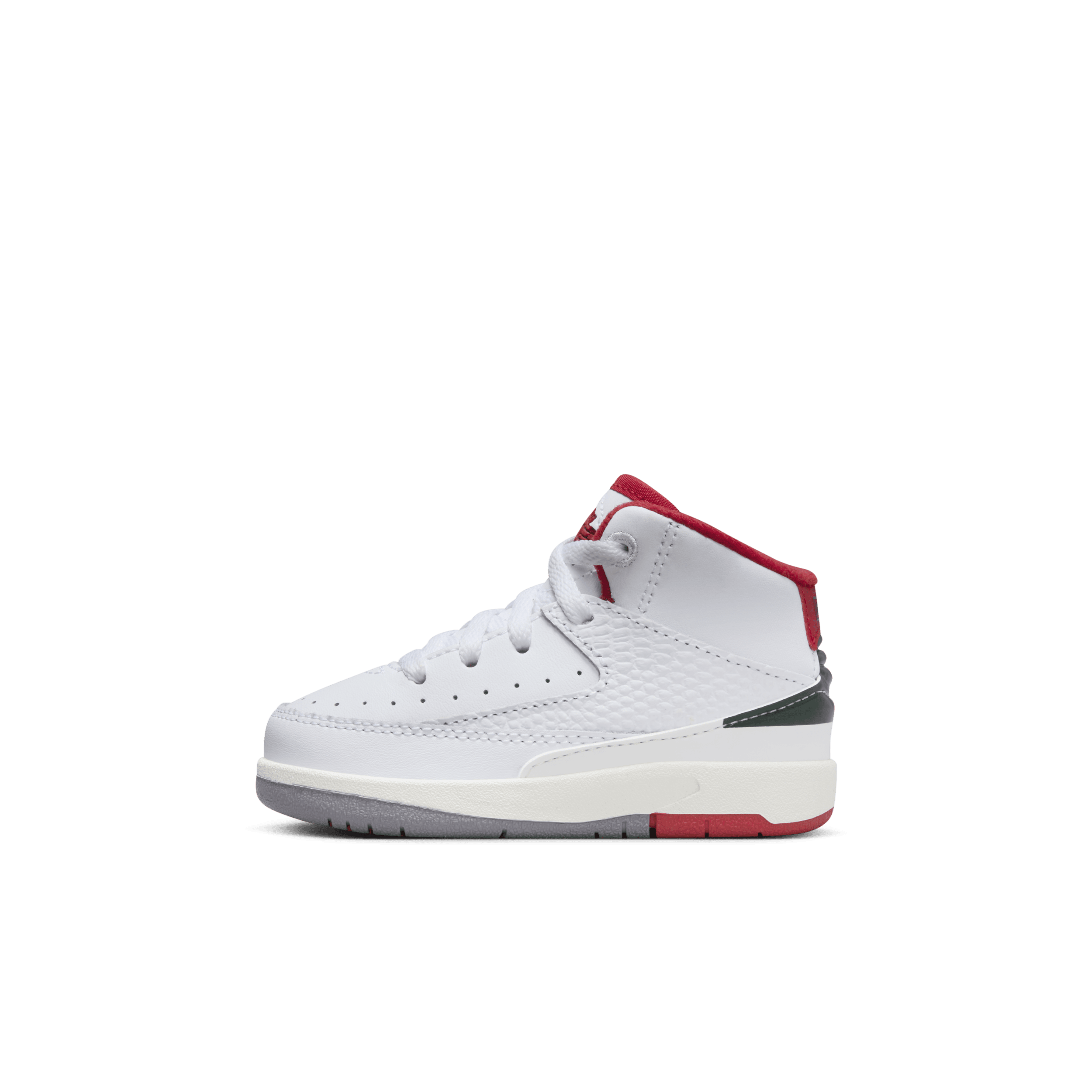 Jordan 2 Retro Italy Td, Weiß/fire Rot-fir-sail - DQ8563-101