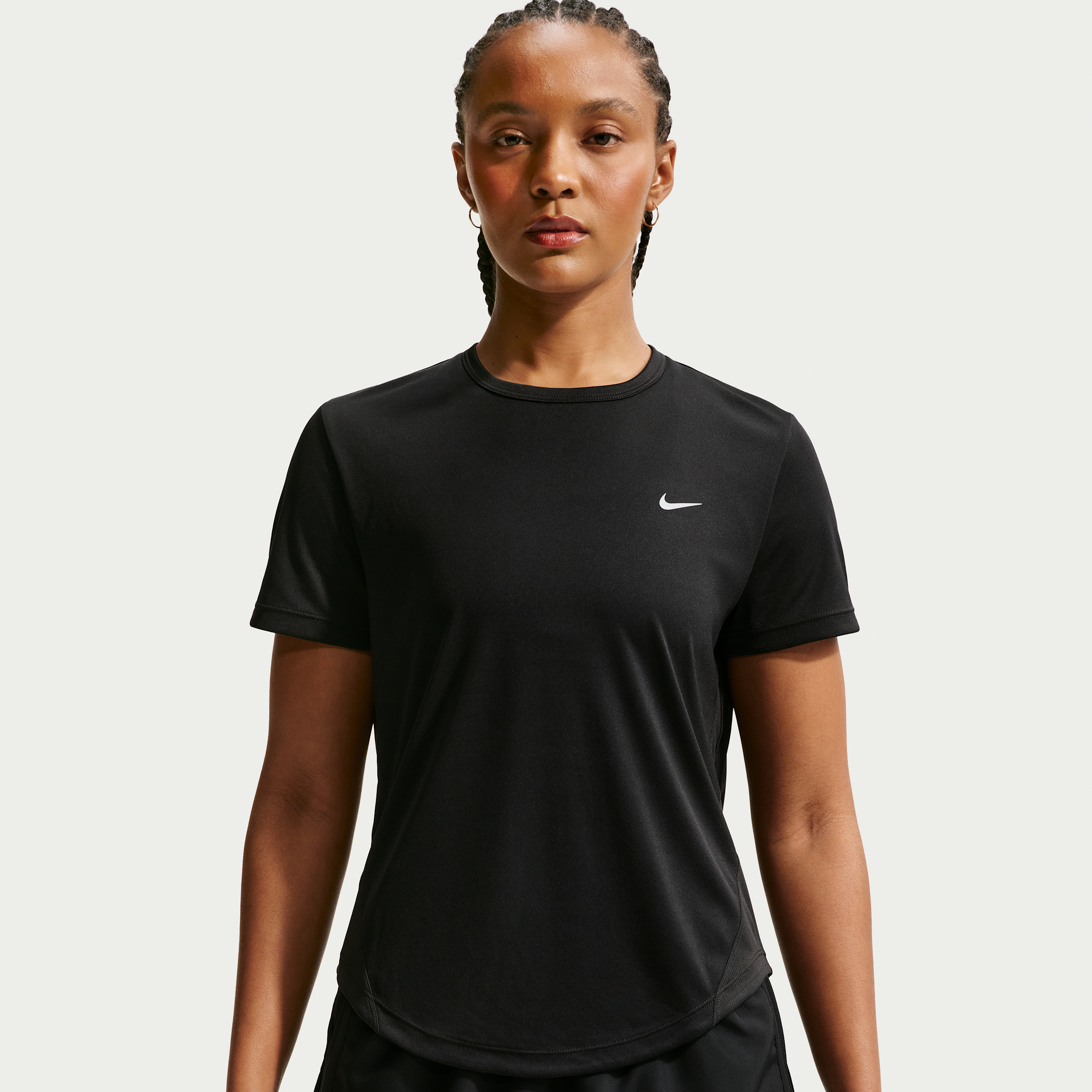 Thumbnail - Nike Tempo Dri-FIT Kurzarm-Laufoberteil (Damen) - Schwarz
