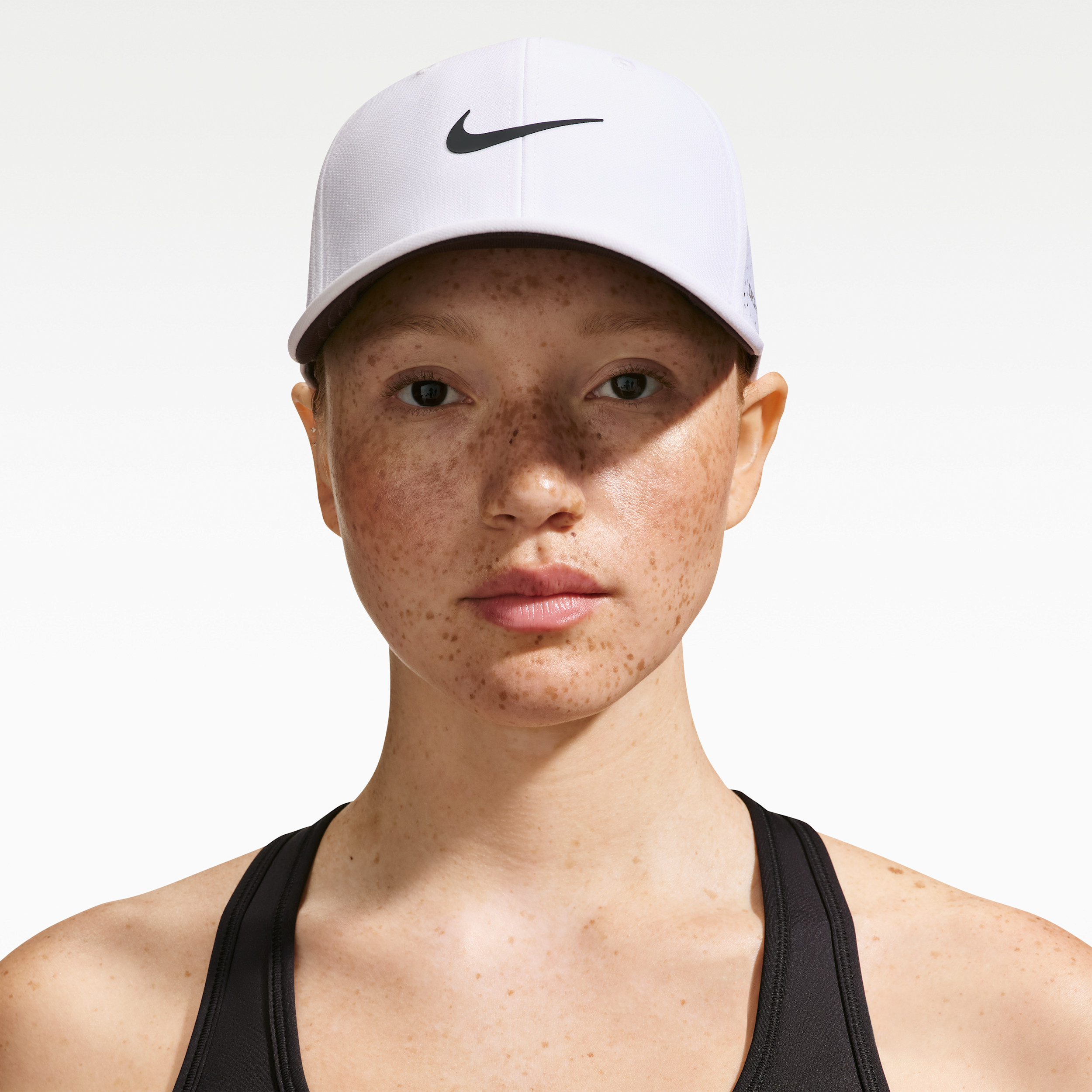 Thumbnail - Nike Rise Dri-FIT ADV strukturierte SwooshFlex-Golfcap - Weiß