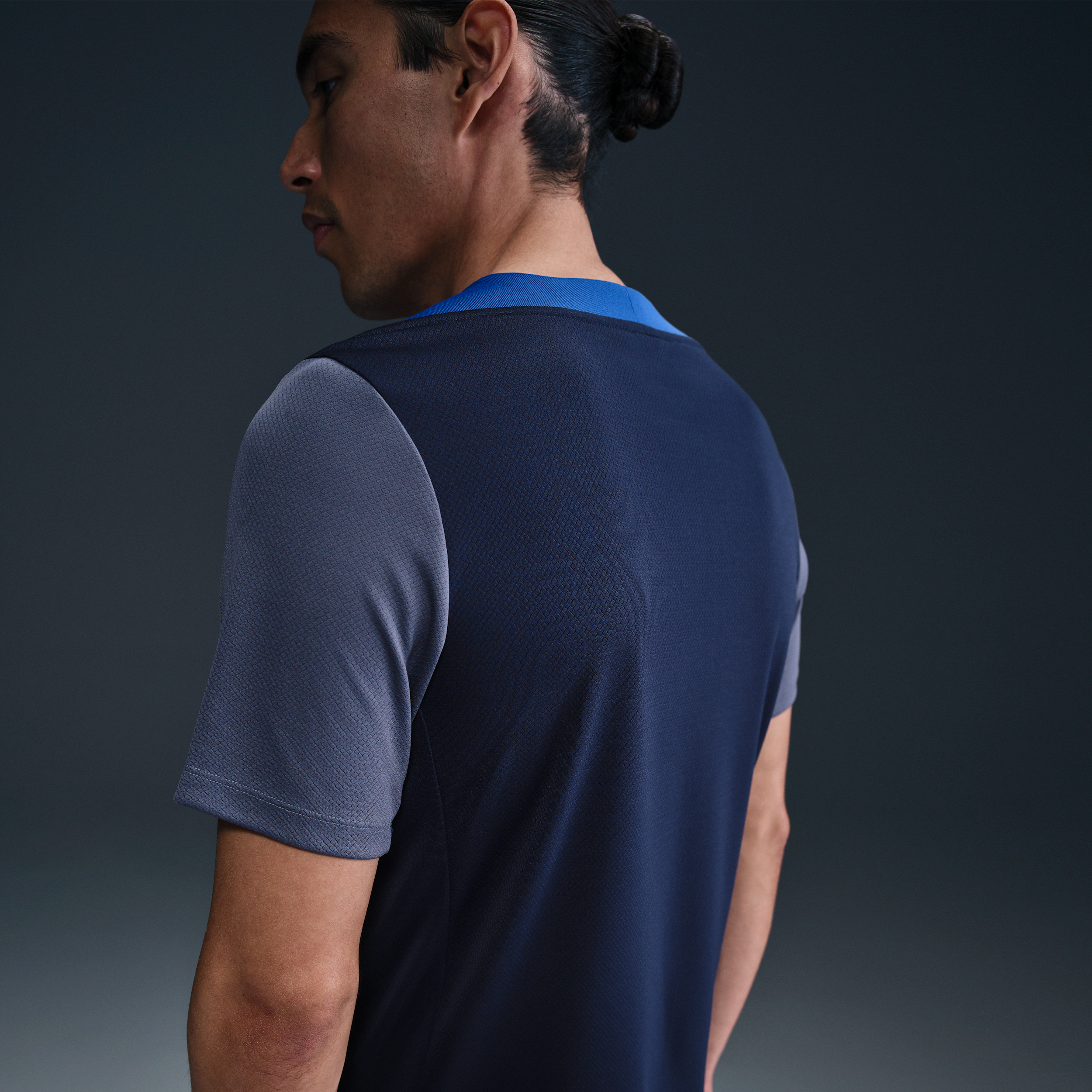 Thumbnail - Paris Saint-Germain Strike Nike Dri-FIT Kurzarm-Fußballoberteil (Herren) - Blau