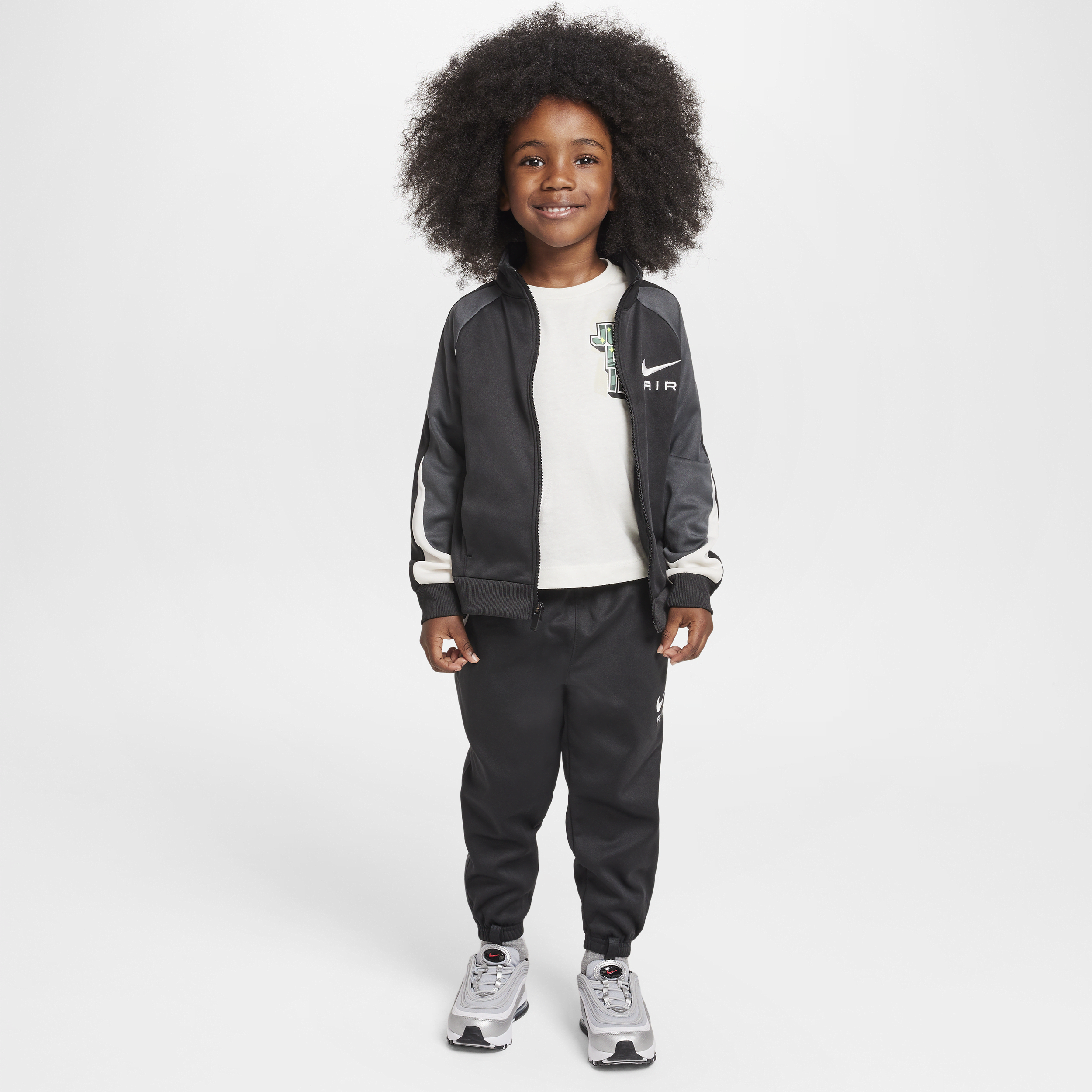 Nike Dri-FIT Air Propus trainingspak voor kleuters Zwart