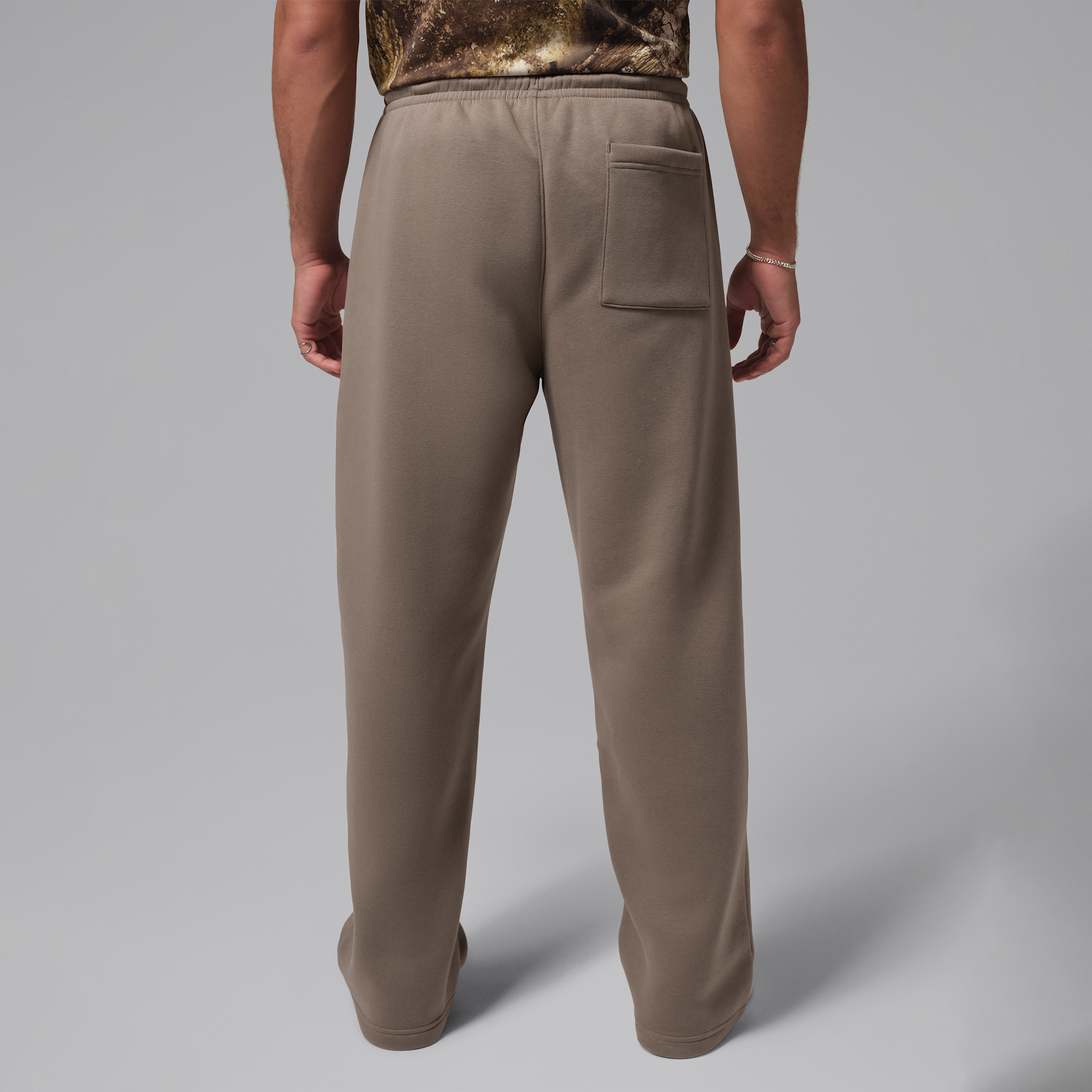 Thumbnail - Jordan Brooklyn Fleece Oversize-Hose mit offenem Saum (Herren) - Grau