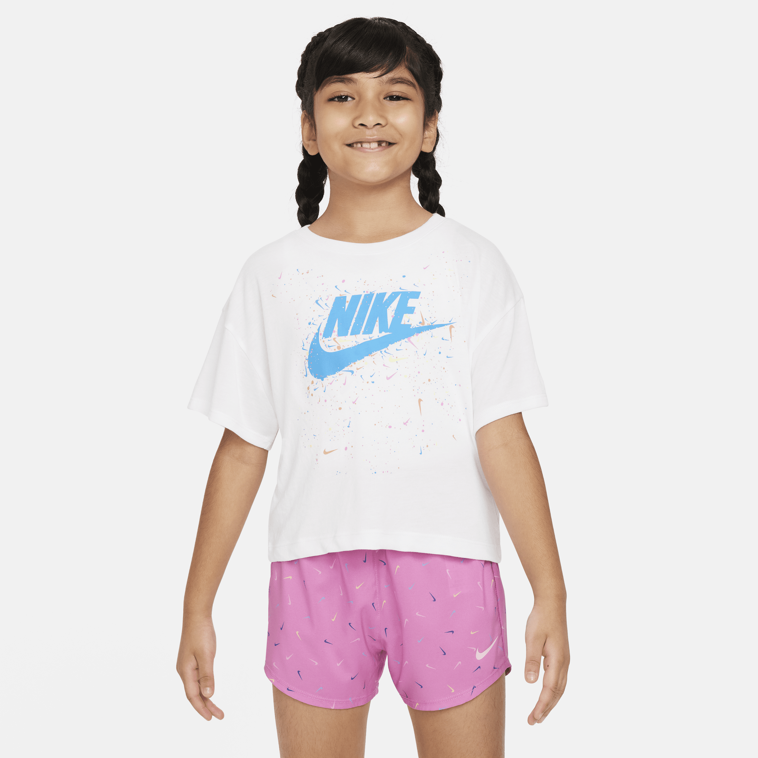 Nike T-shirt voor kleuters Wit