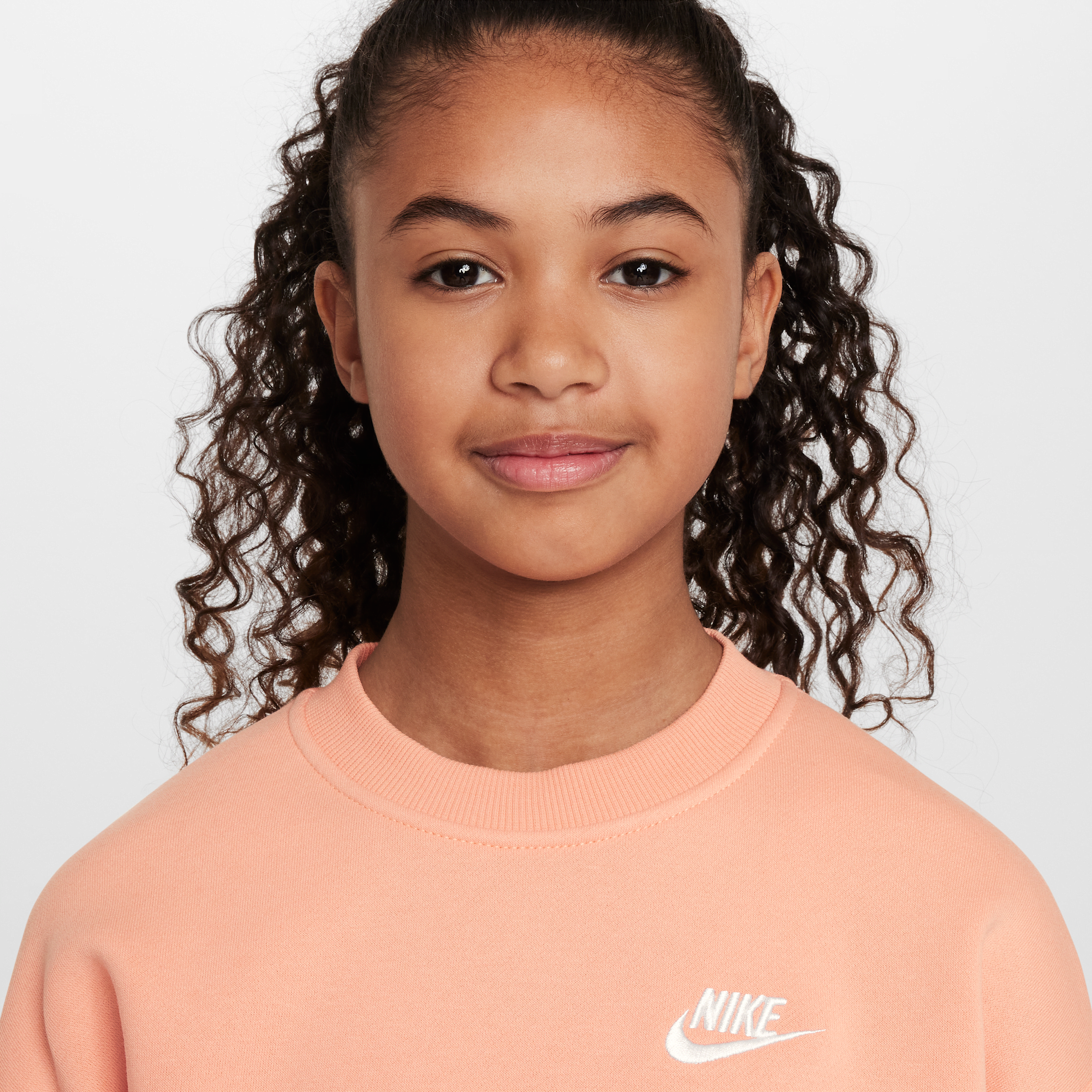 Thumbnail - Nike Sportswear Club Fleece Oversize-Sweatshirt (ältere Kinder) - Orange