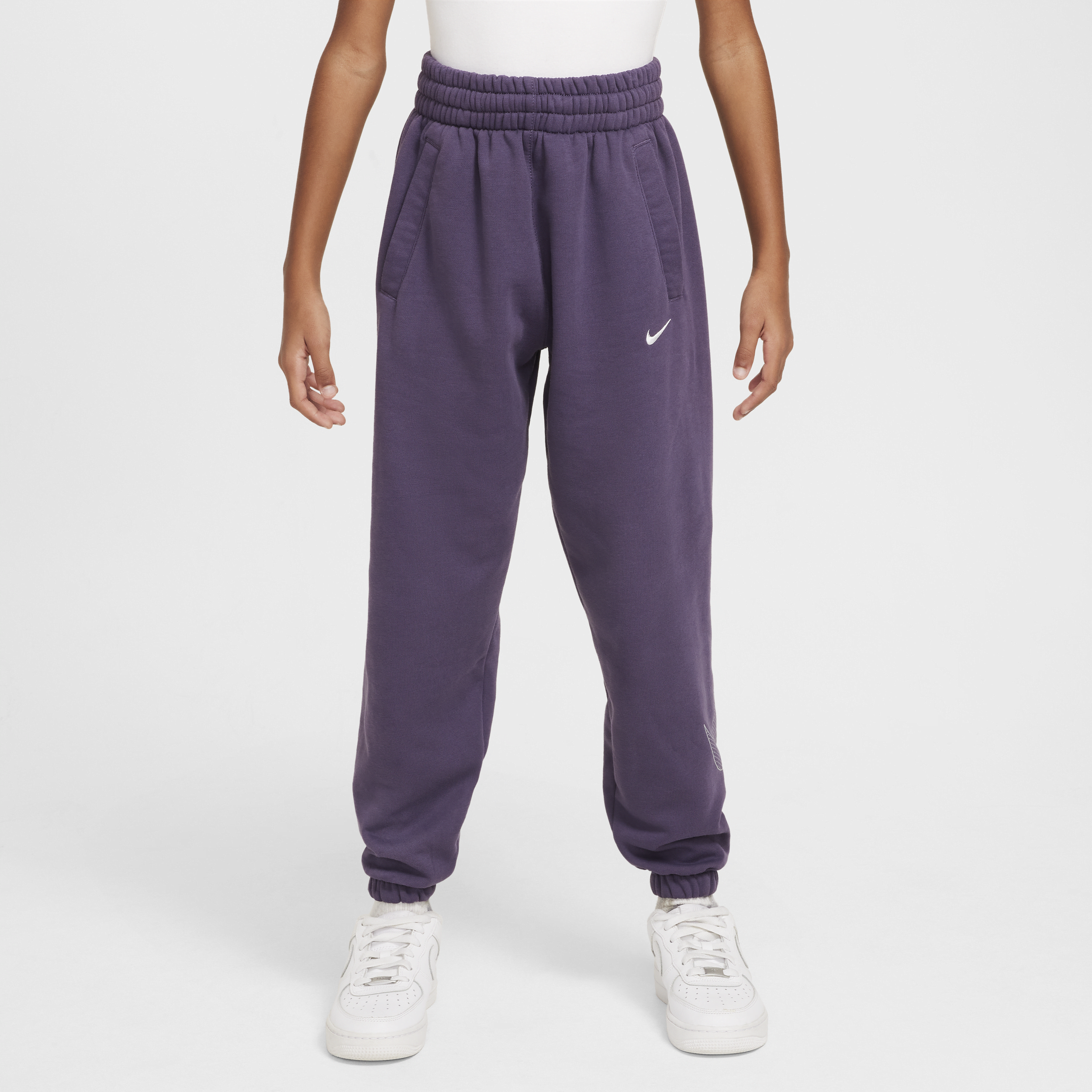 Pantalon ample Nike Sportswear Club Fleece pour ado (fille) - Pourpre