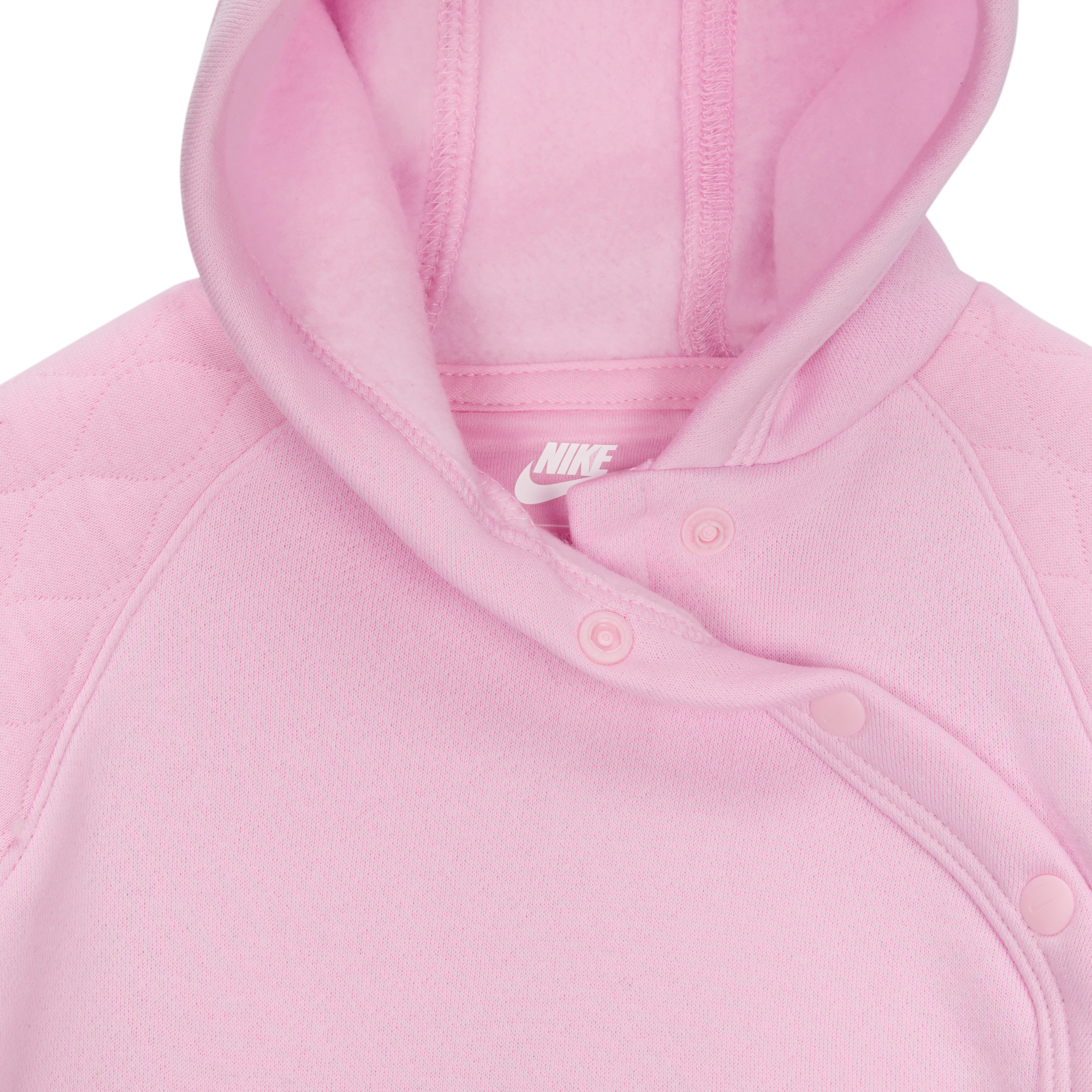 Thumbnail - Nike Ready, Set! 2-teiliges Jogger-Set mit Kapuze (Babys, 0–9 M) - Pink