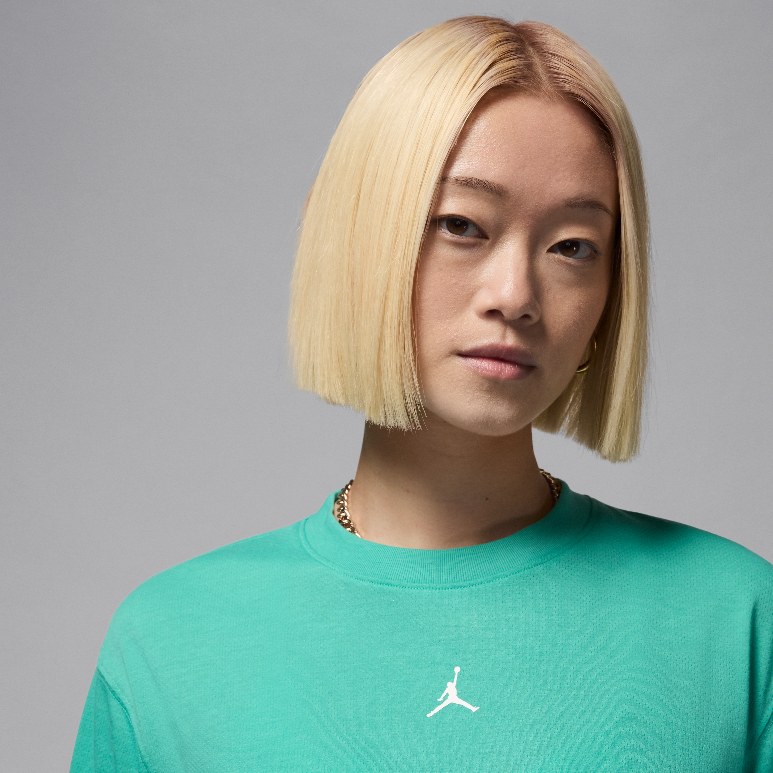 Haut à manches courtes Diamond Jordan Sport pour femme - Vert