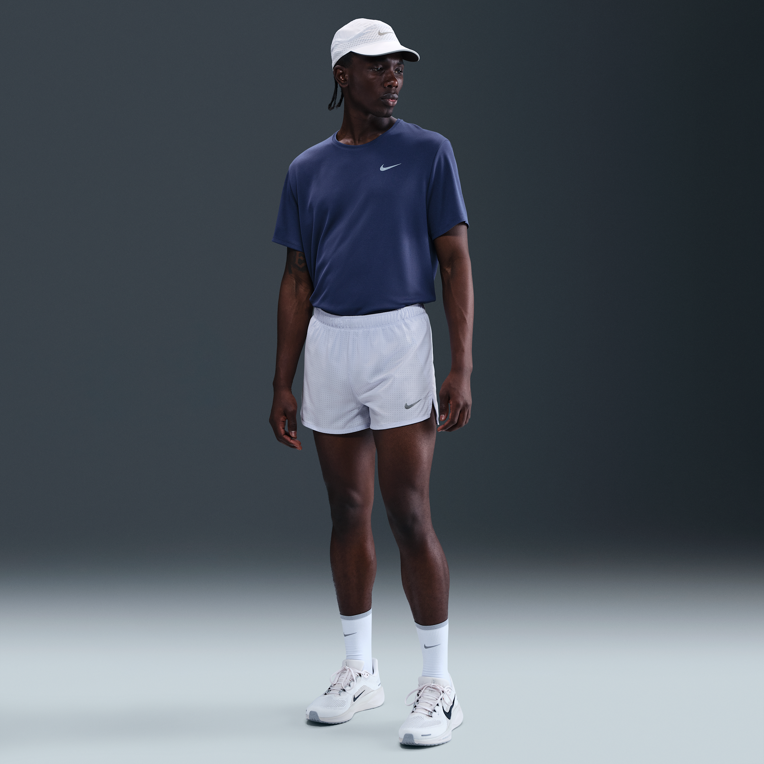 Thumbnail - Nike Fast Dri-FIT-Laufshorts mit Innenslip für Herren (ca. 7,6 cm) - Grau