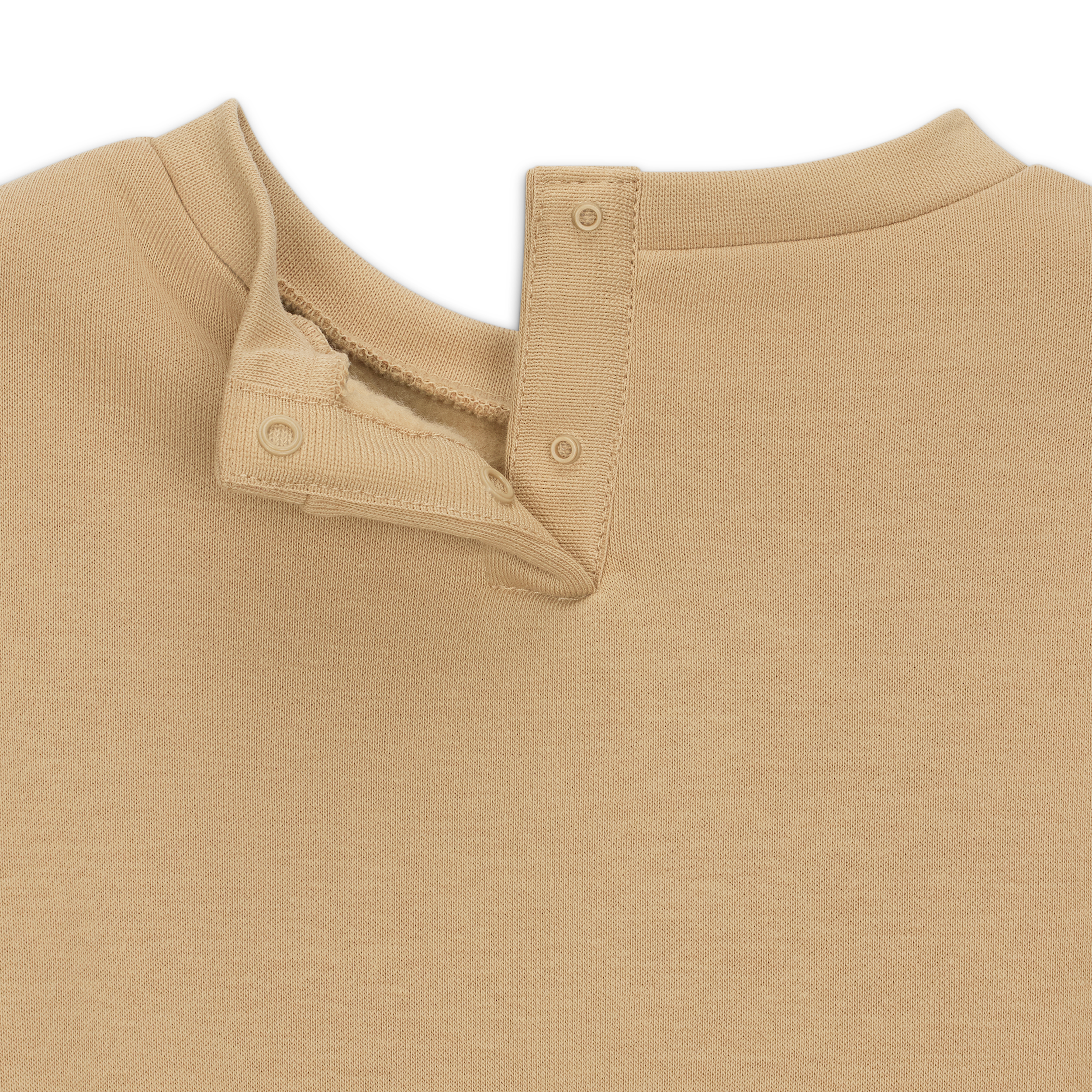 Thumbnail - Jordan Brooklyn Fleece zweiteiliges Rundhalsshirt-Set (Babys, 12–24 M.) - Braun