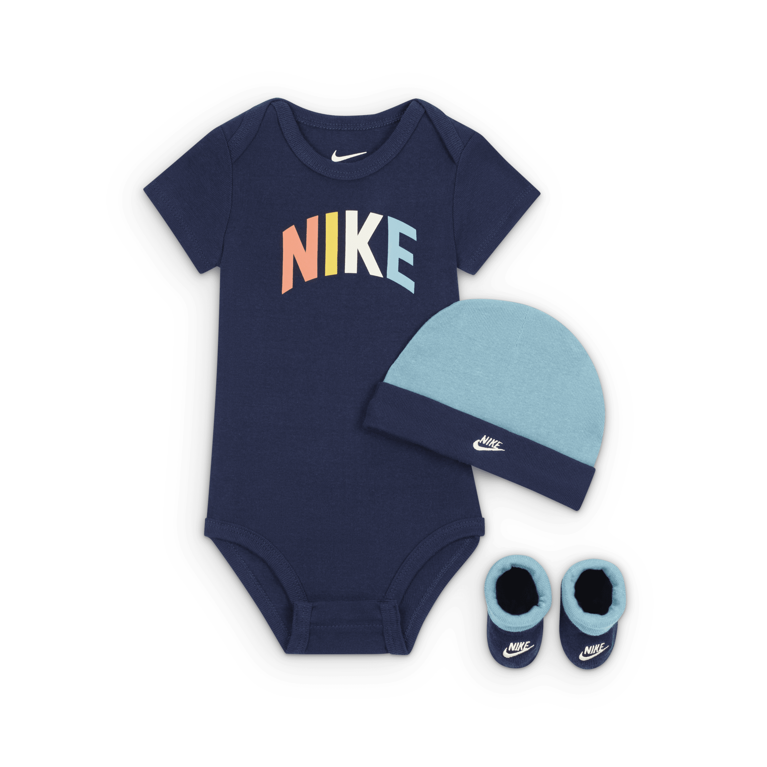 Ensemble trois pièces Nike Powder Play pour bébé (0-9 mois) - Bleu