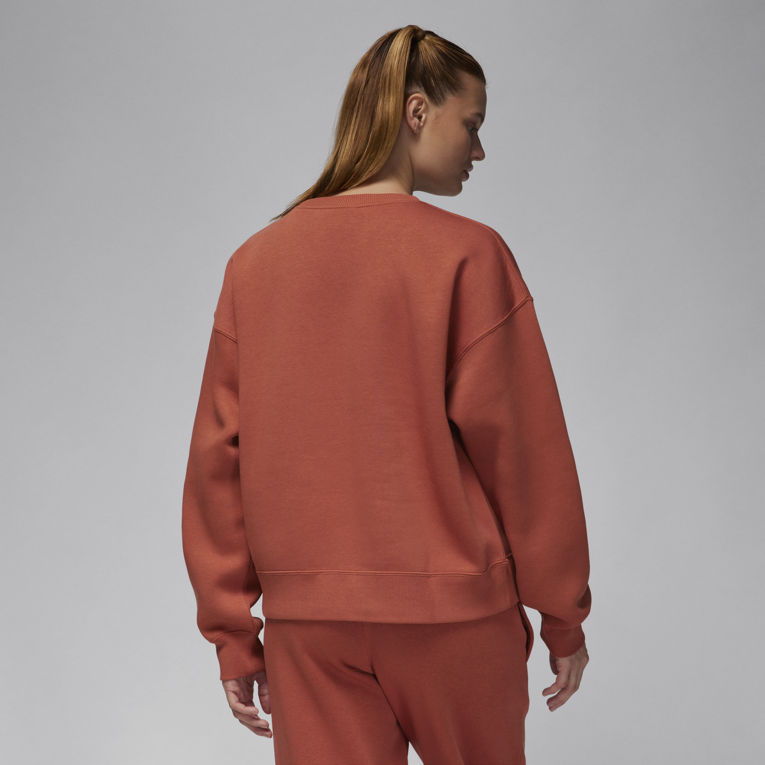 Jordan Brooklyn Fleece sweatshirt met ronde hals voor dames Roze