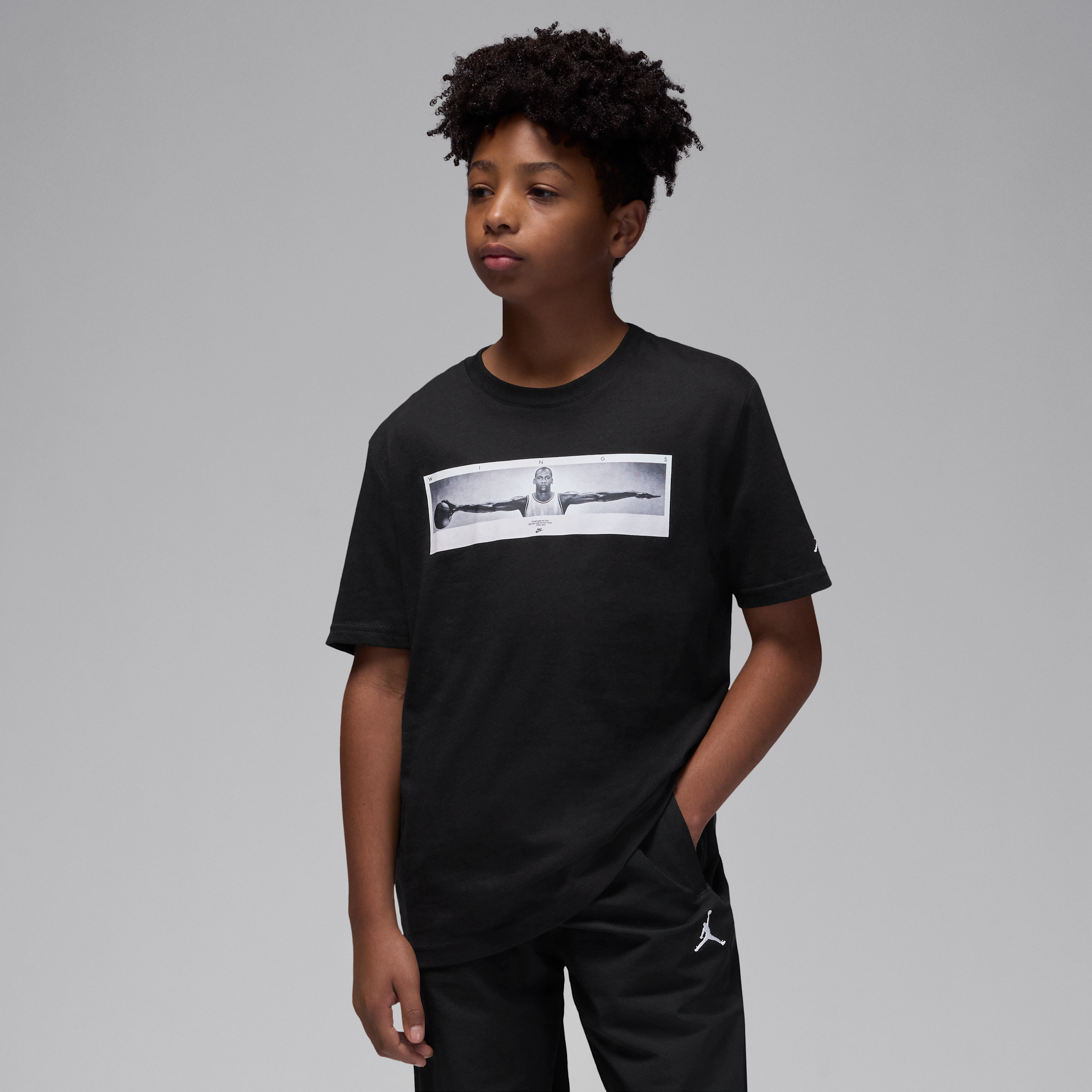 Jordan Wings T-shirt voor kids - Zwart