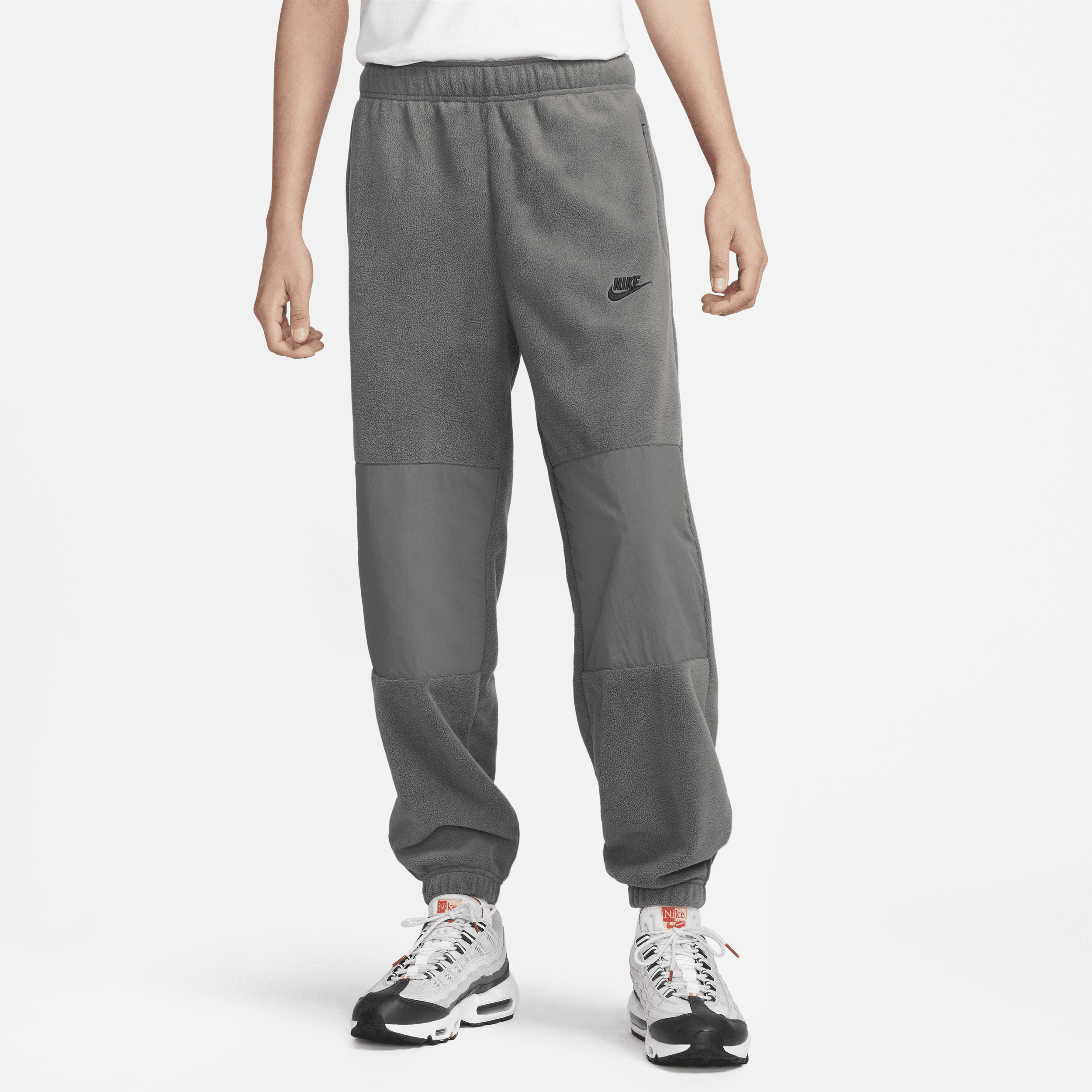 Nike Club Fleece broek van polarfleece voor heren Grijs