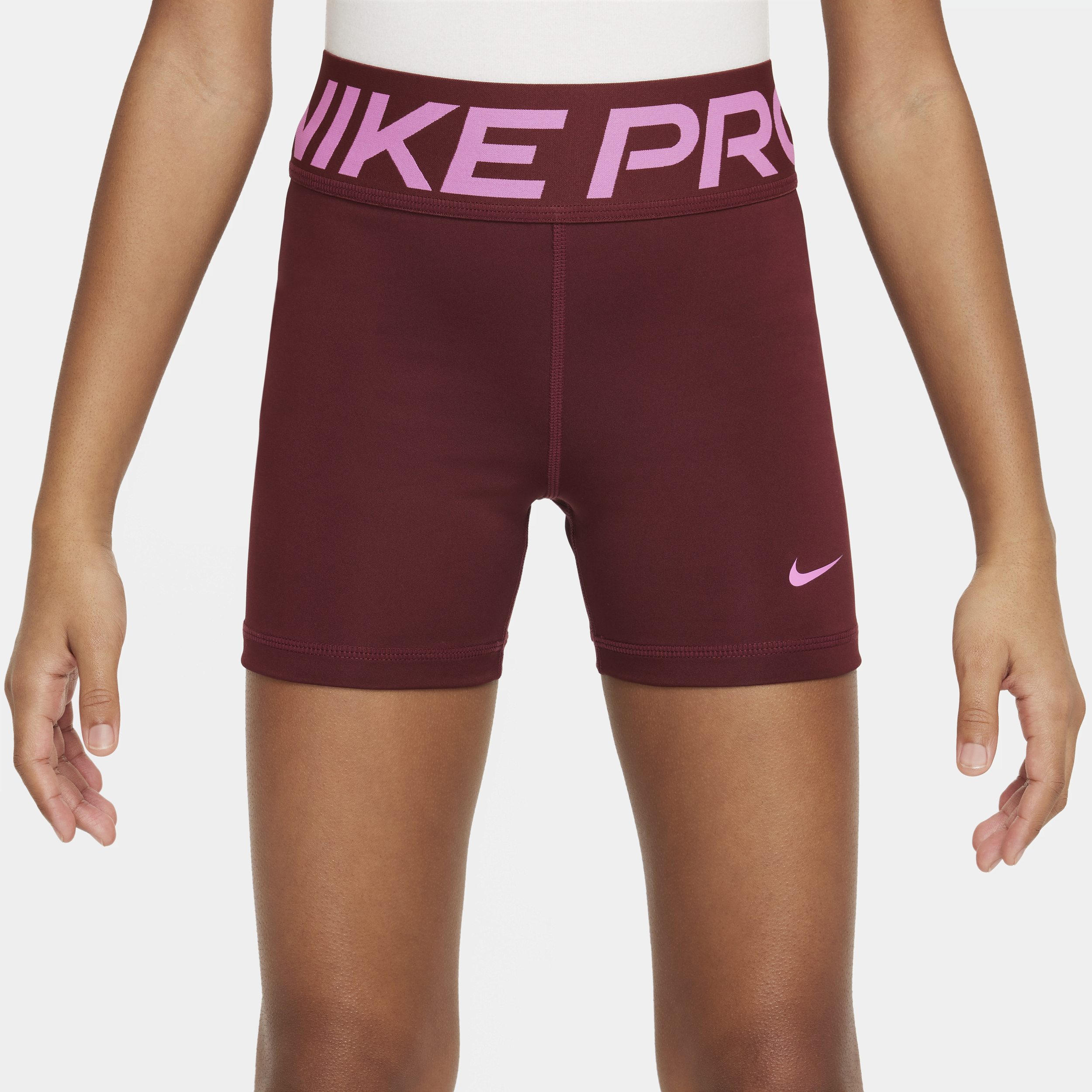 Nike Pro Dri-FIT shorts voor meisjes Rood