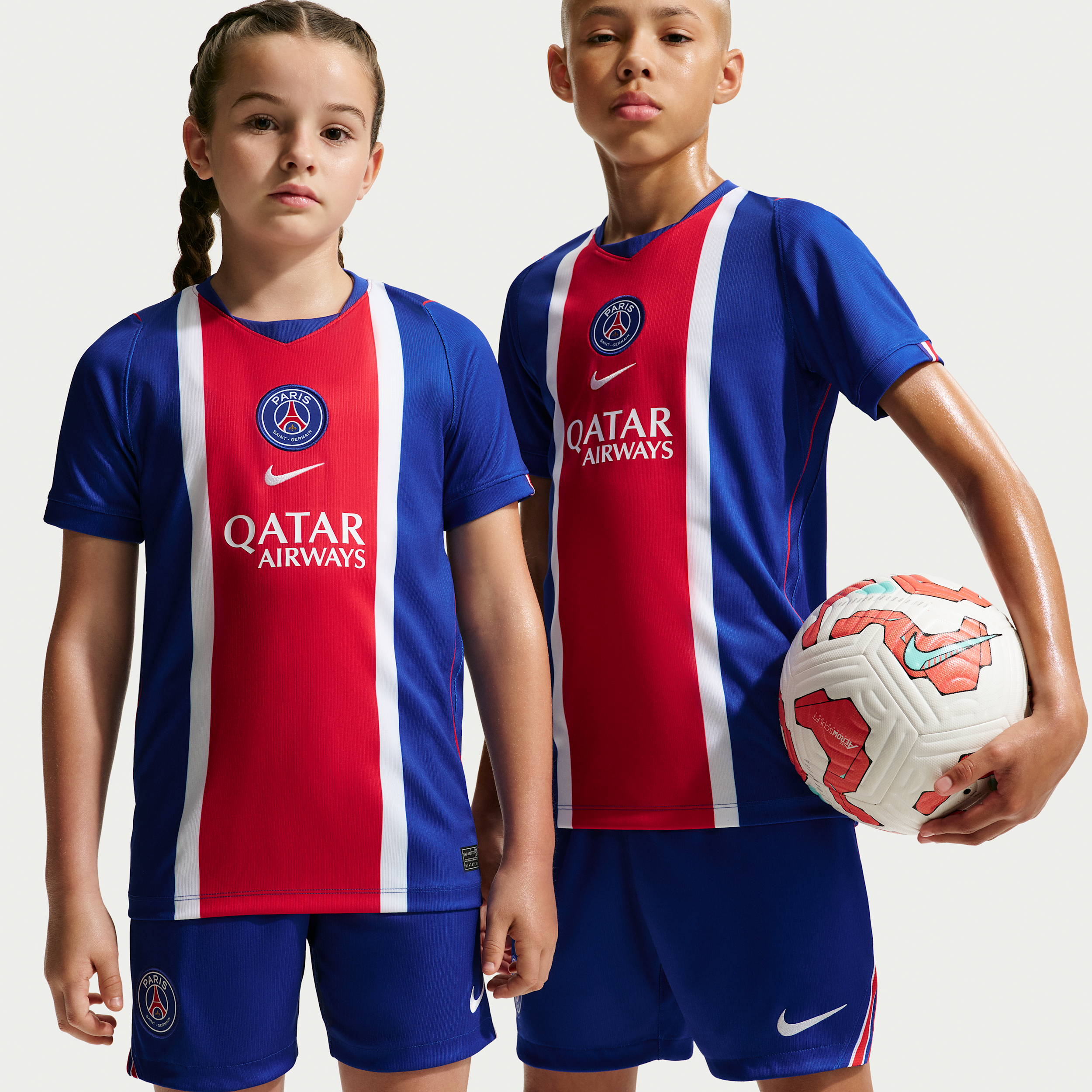 Paris Saint-Germain 2026/27 Stadium Home Nike Dri-FIT Replica-fodboldtrøje til større børn - blå