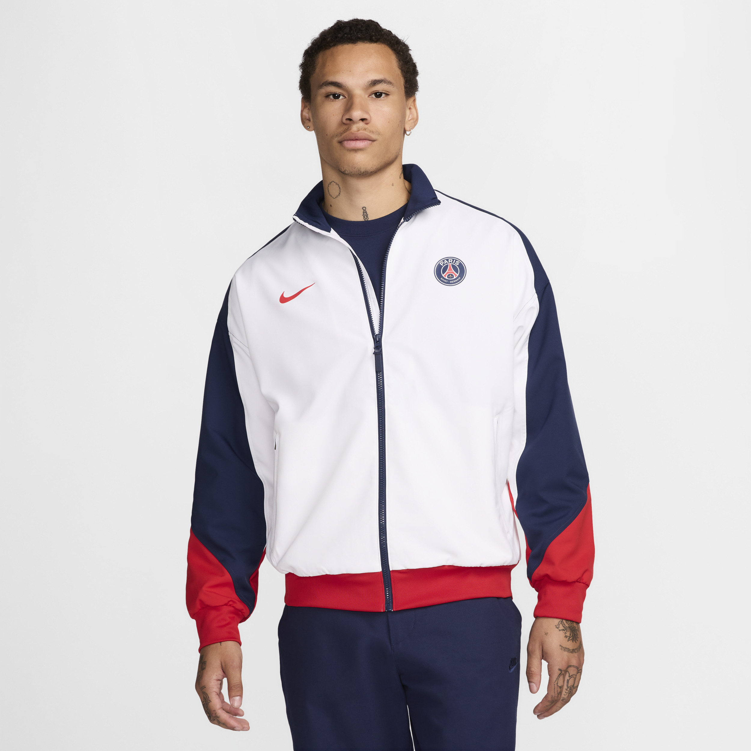 Veste de foot Nike Dri-FIT Paris Saint-Germain Strike pour homme - Blanc