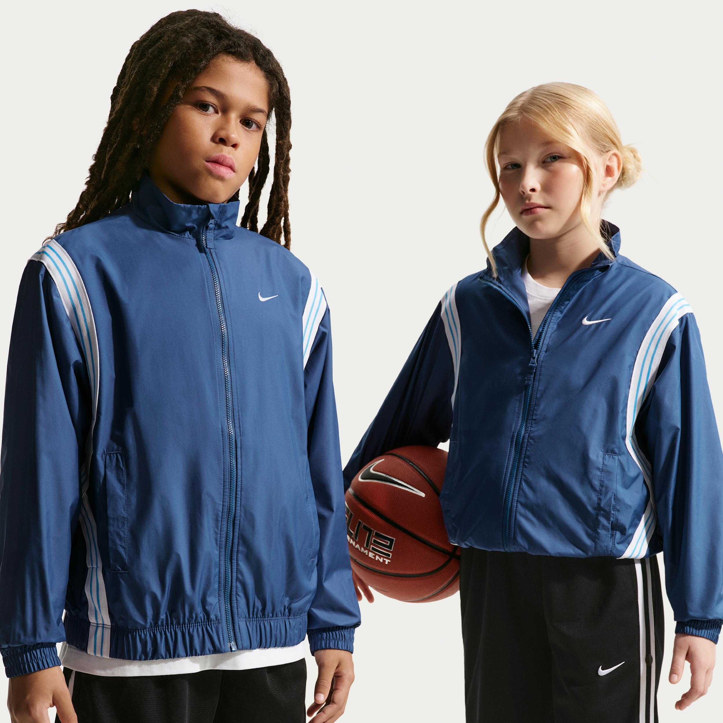 Nike Crossover Older Kids Repel Basketball Jacket - Blue - Polyester