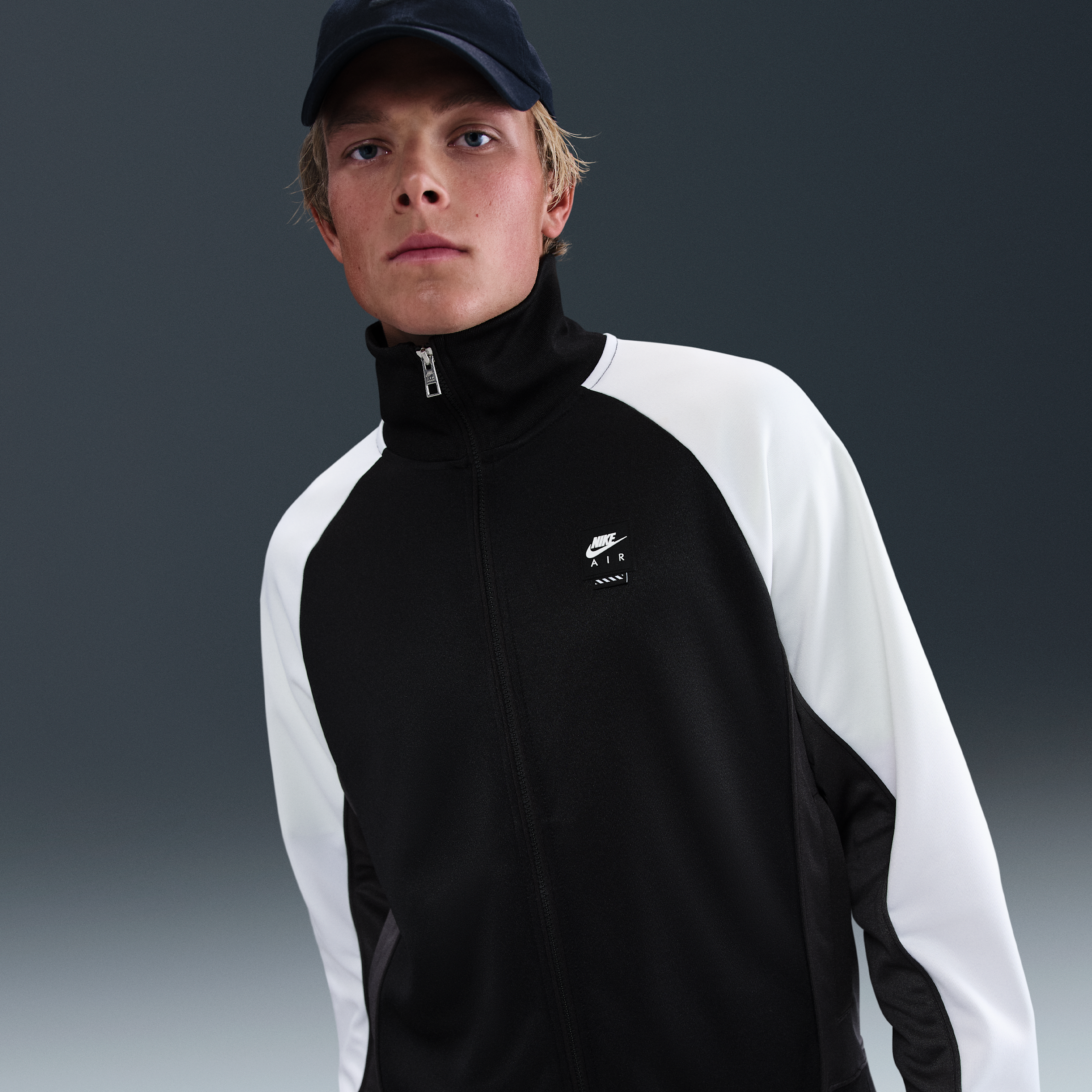 Nike Air Men's Poly-Knit Full-Zip Jacket - Black