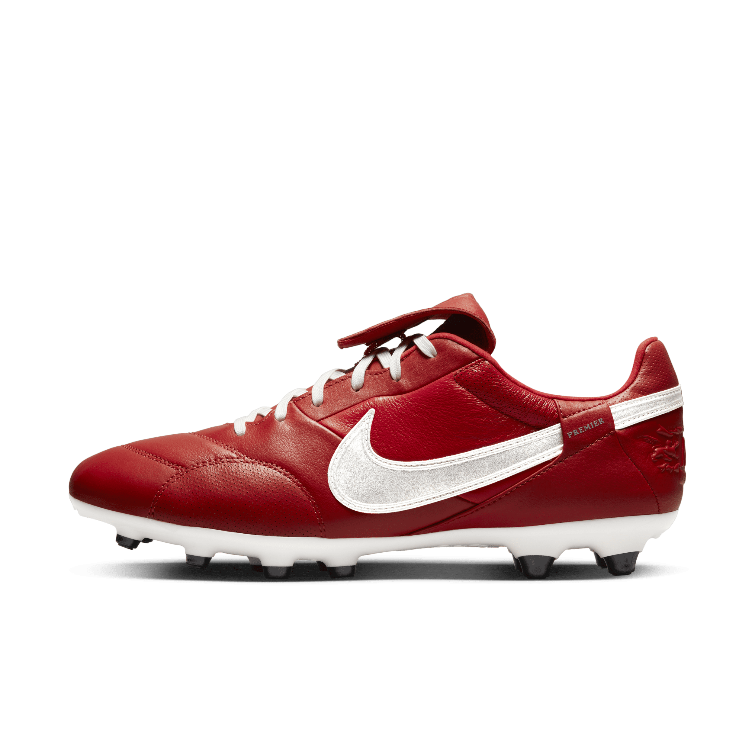 The Nike Premier 3 FG Voetbalschoenen (stevige ondergrond) – Rood